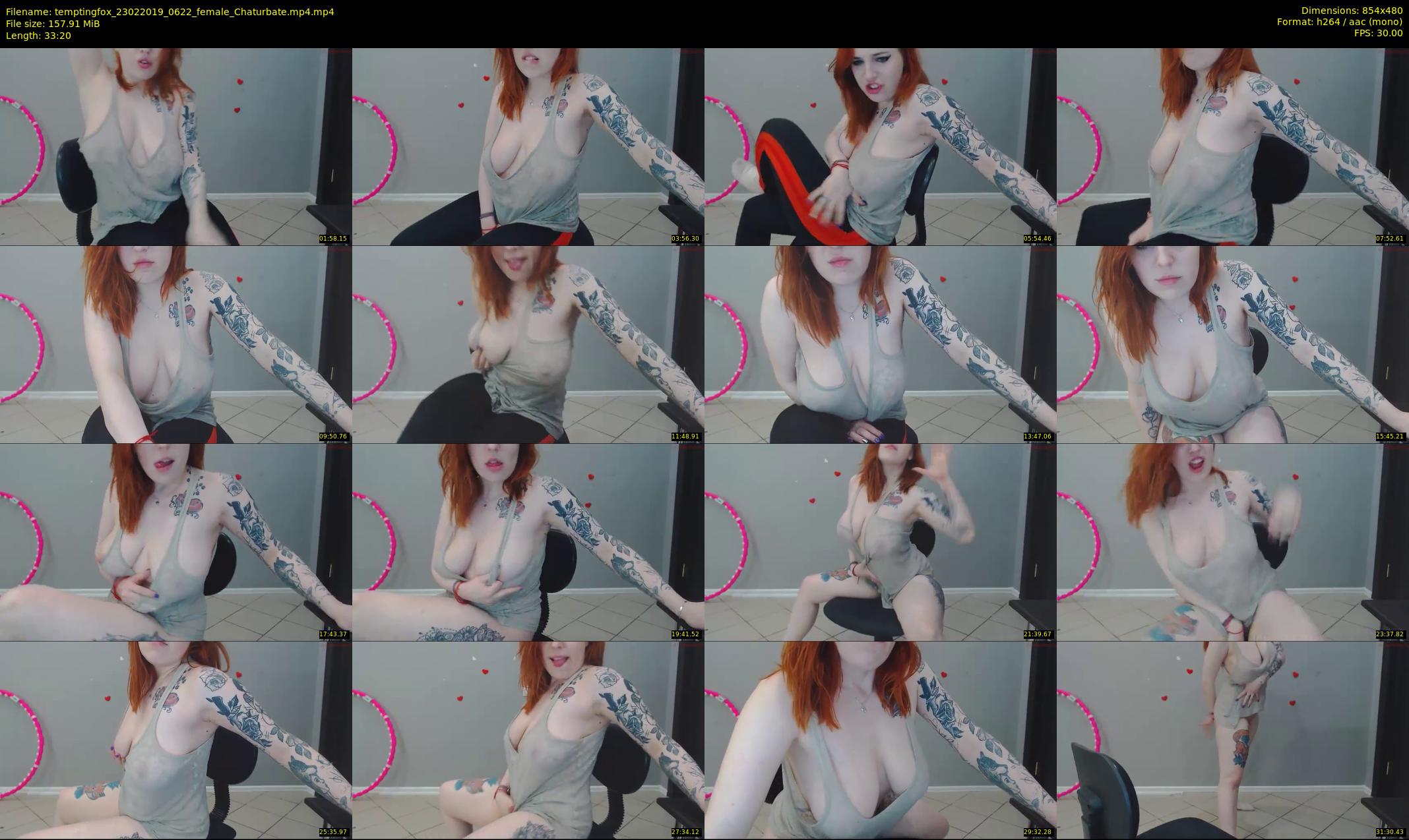 temptingfox — 34 minute Chaturbate female cam show recording, 480p, Feb 23, 2019