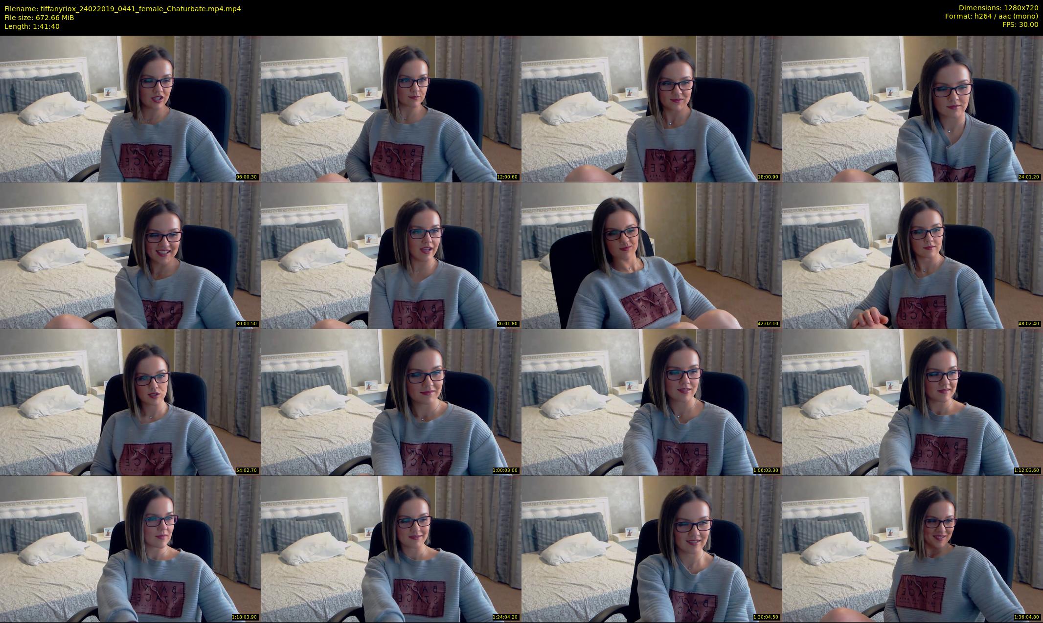 tiffanyriox — 102 minute Chaturbate female cam show recording, 720p, Feb 24, 2019