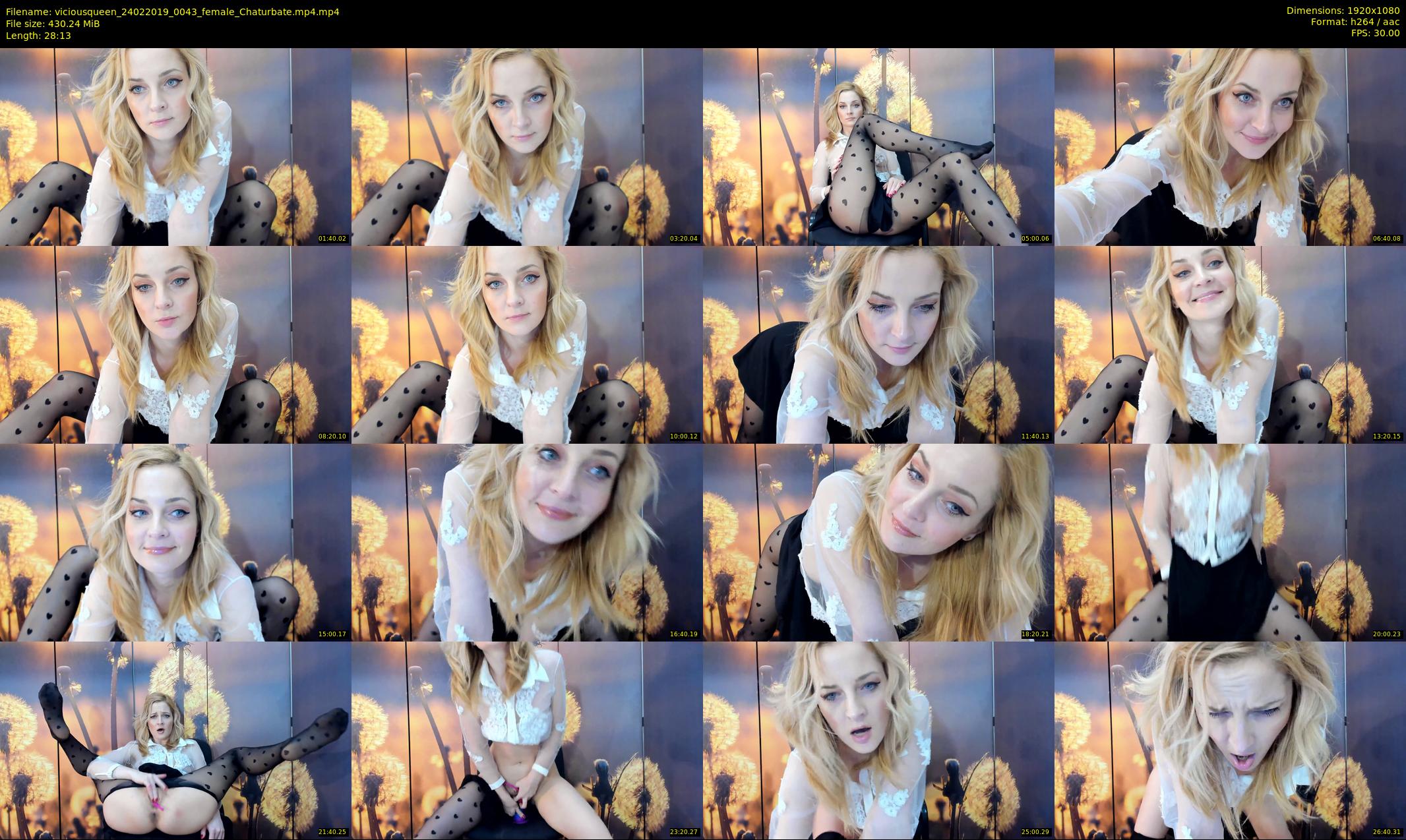 viciousqueen — 29 minute Chaturbate female cam show recording, 1080p, Feb 24, 2019