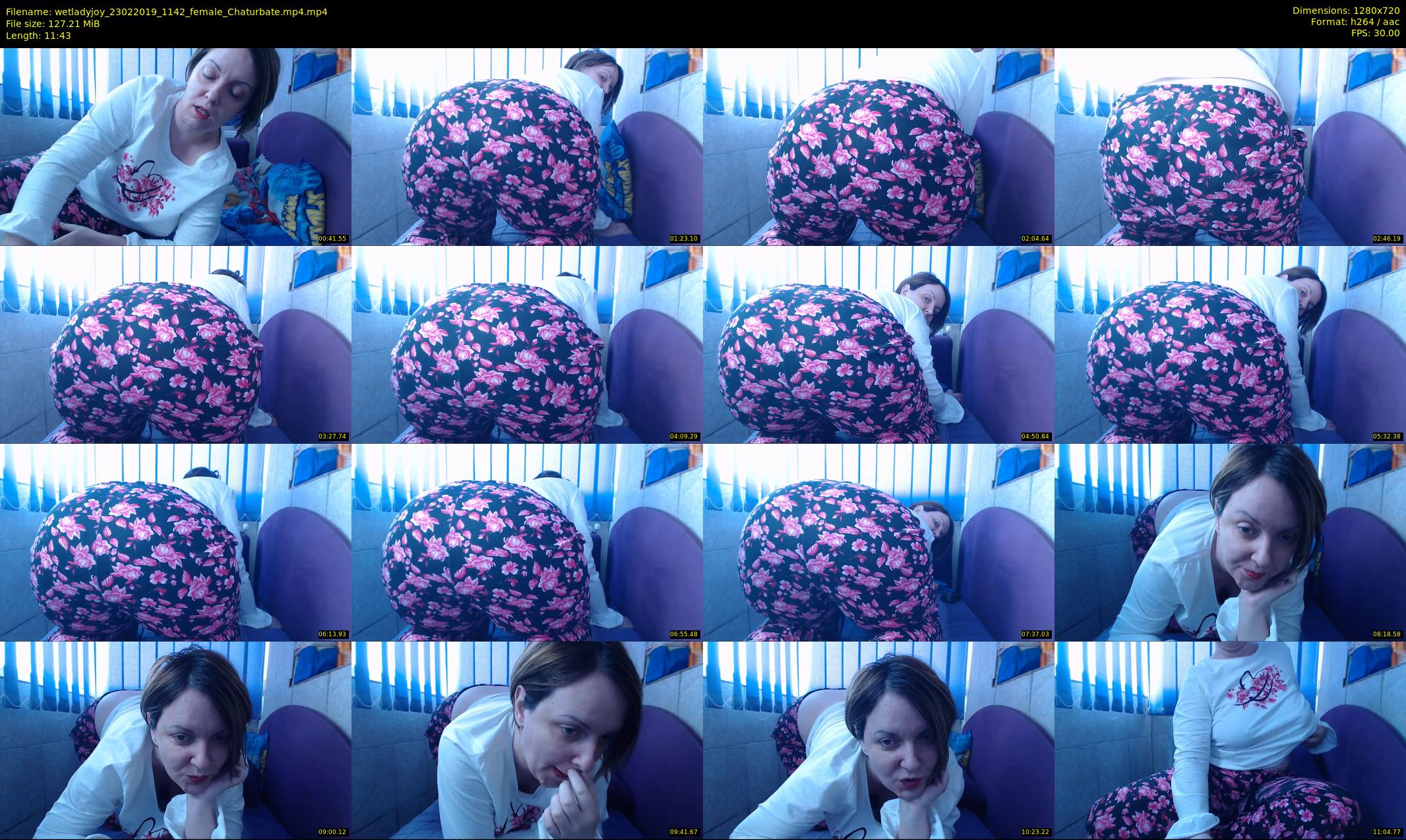 wetladyjoy — 12 minute Chaturbate female cam show recording, 720p, Feb 23, 2019
