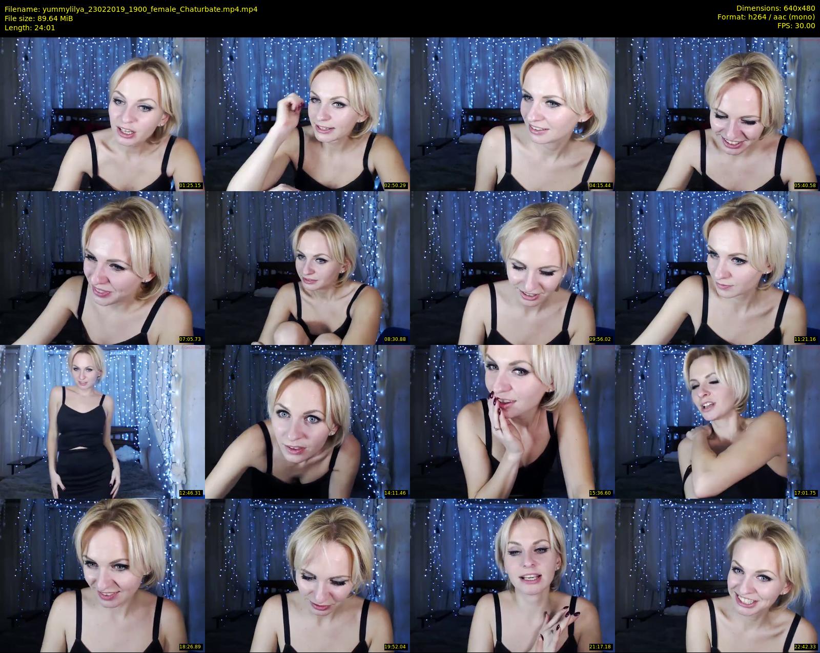 yummylilya — 25 minute Chaturbate female cam show recording, 480p, Feb 23, 2019