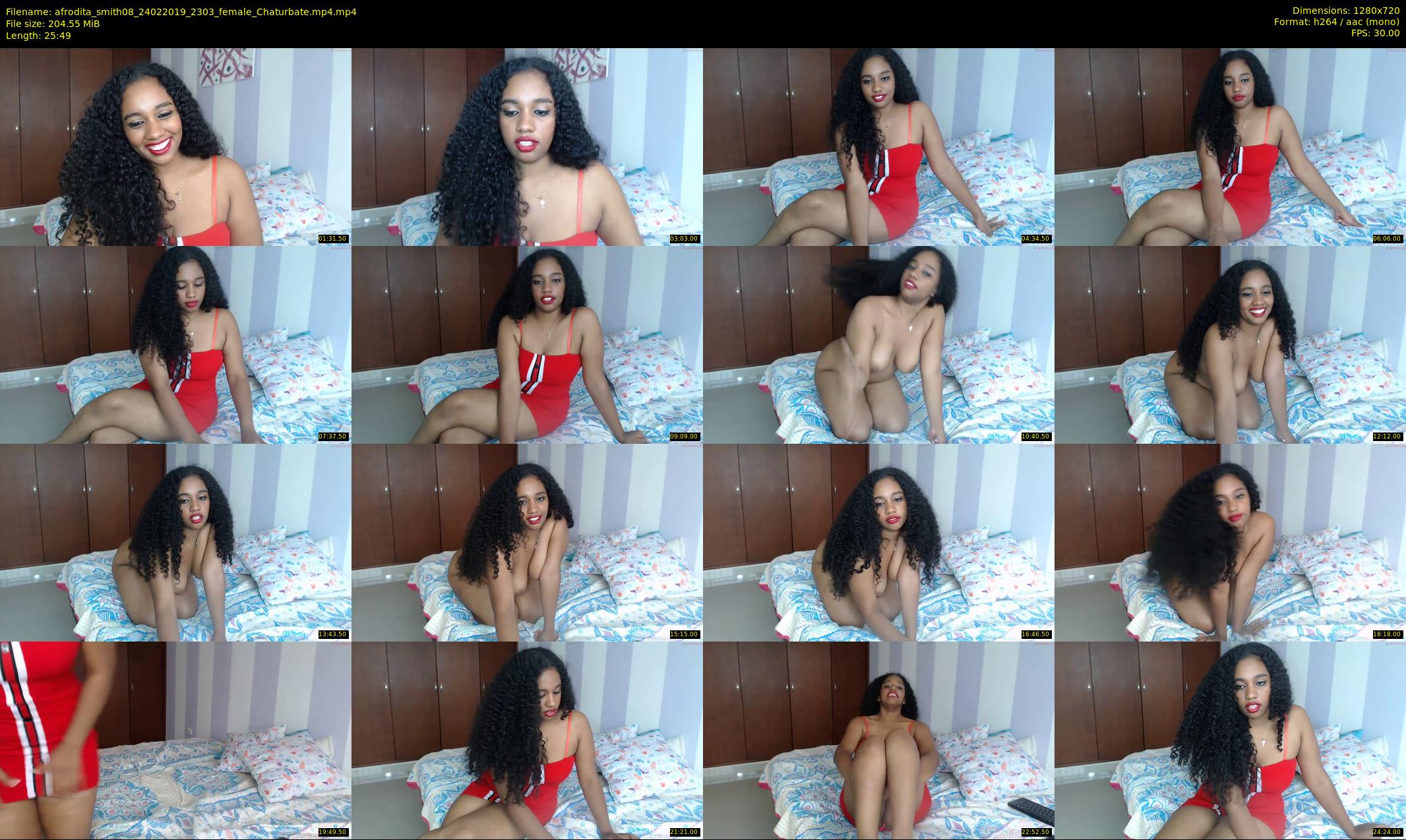 afrodita_smith08 — 26 minute Chaturbate female cam show recording, 720p, Feb 24, 2019