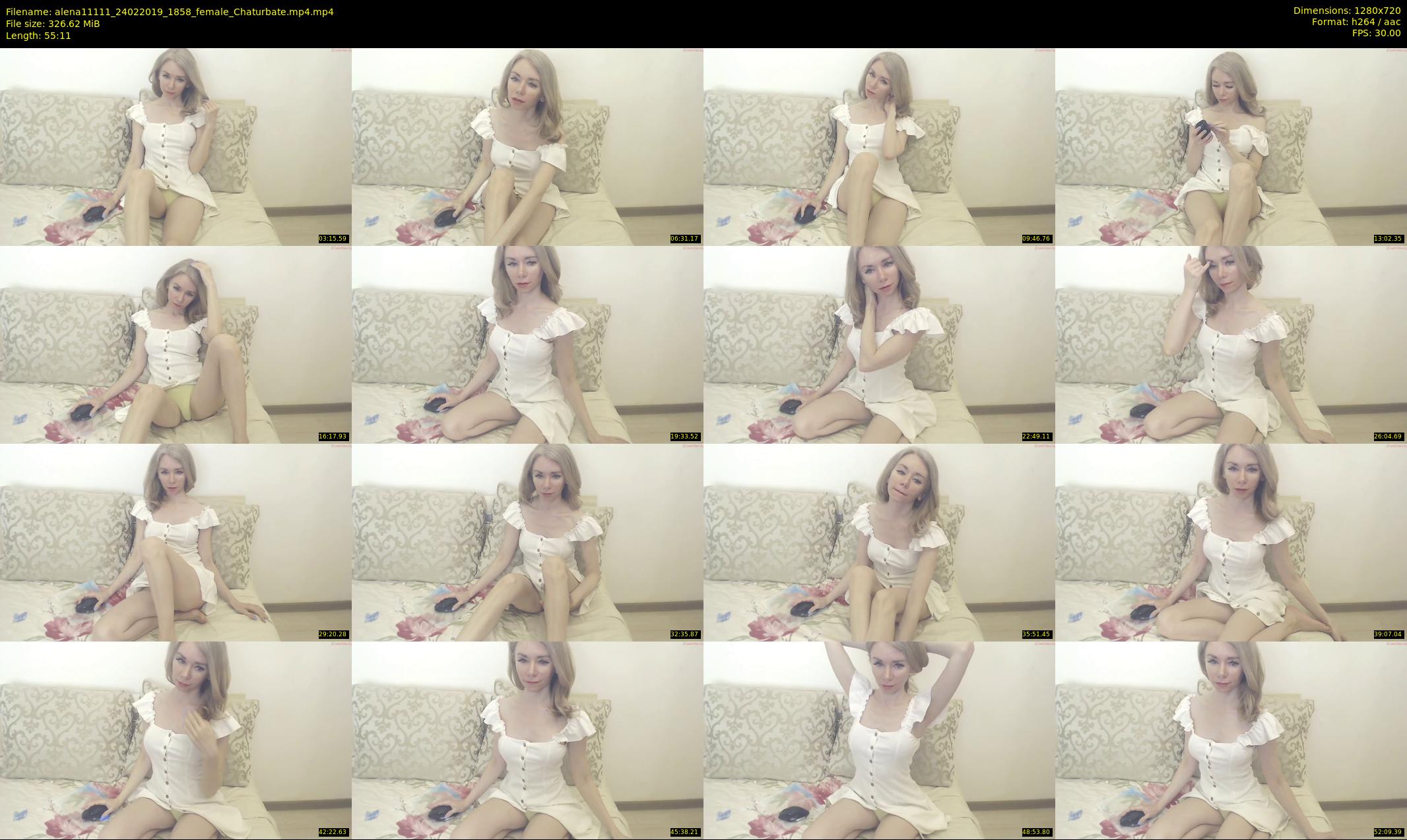 alena11111 — 56 minute Chaturbate female cam show recording, 720p, Feb 24, 2019