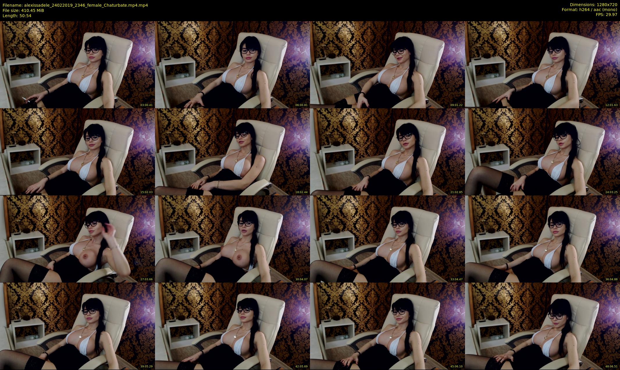 alexissadele — 51 minute Chaturbate female cam show recording, 720p, Feb 24, 2019