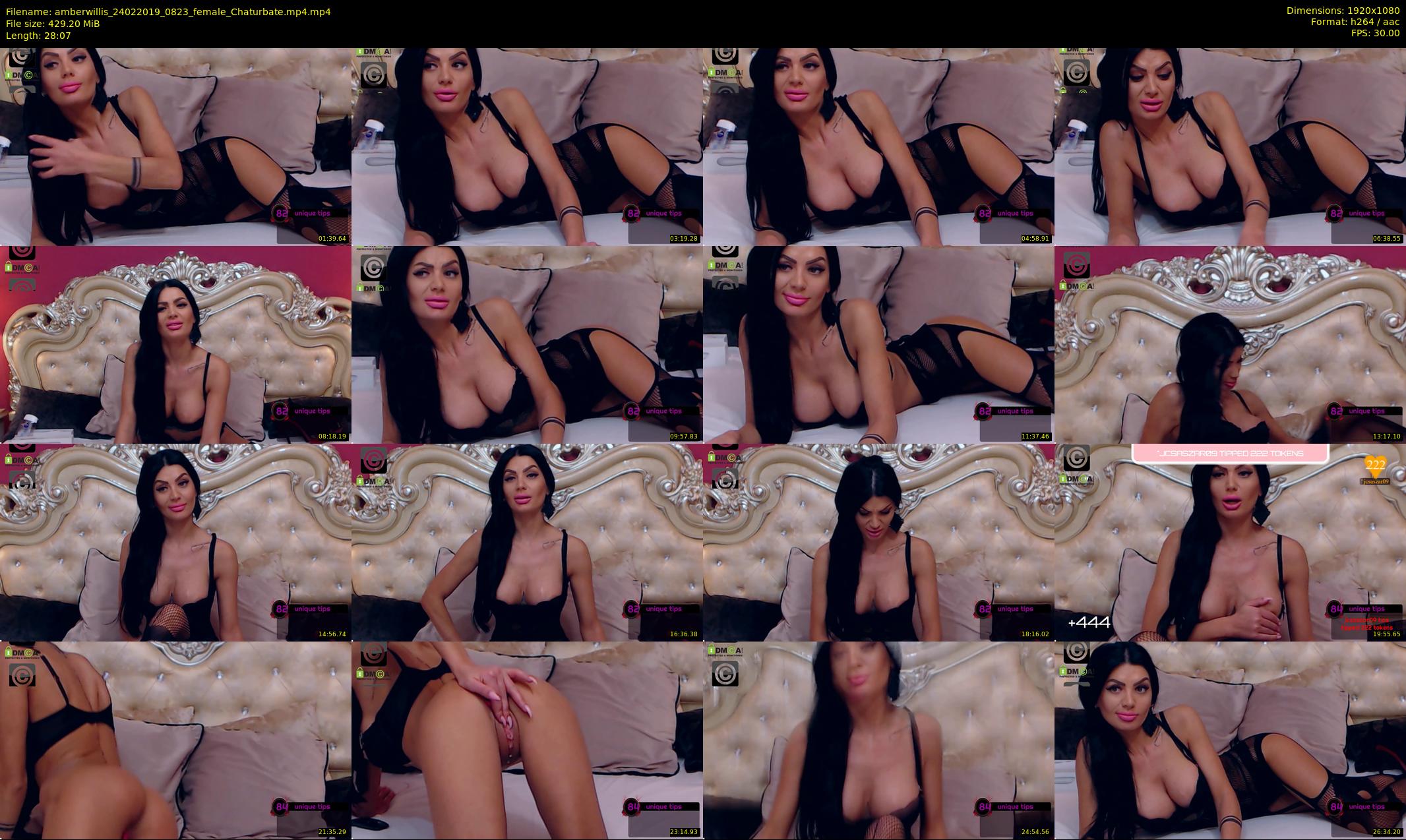 amberwillis — 29 minute Chaturbate female cam show recording, 1080p, Feb 24, 2019