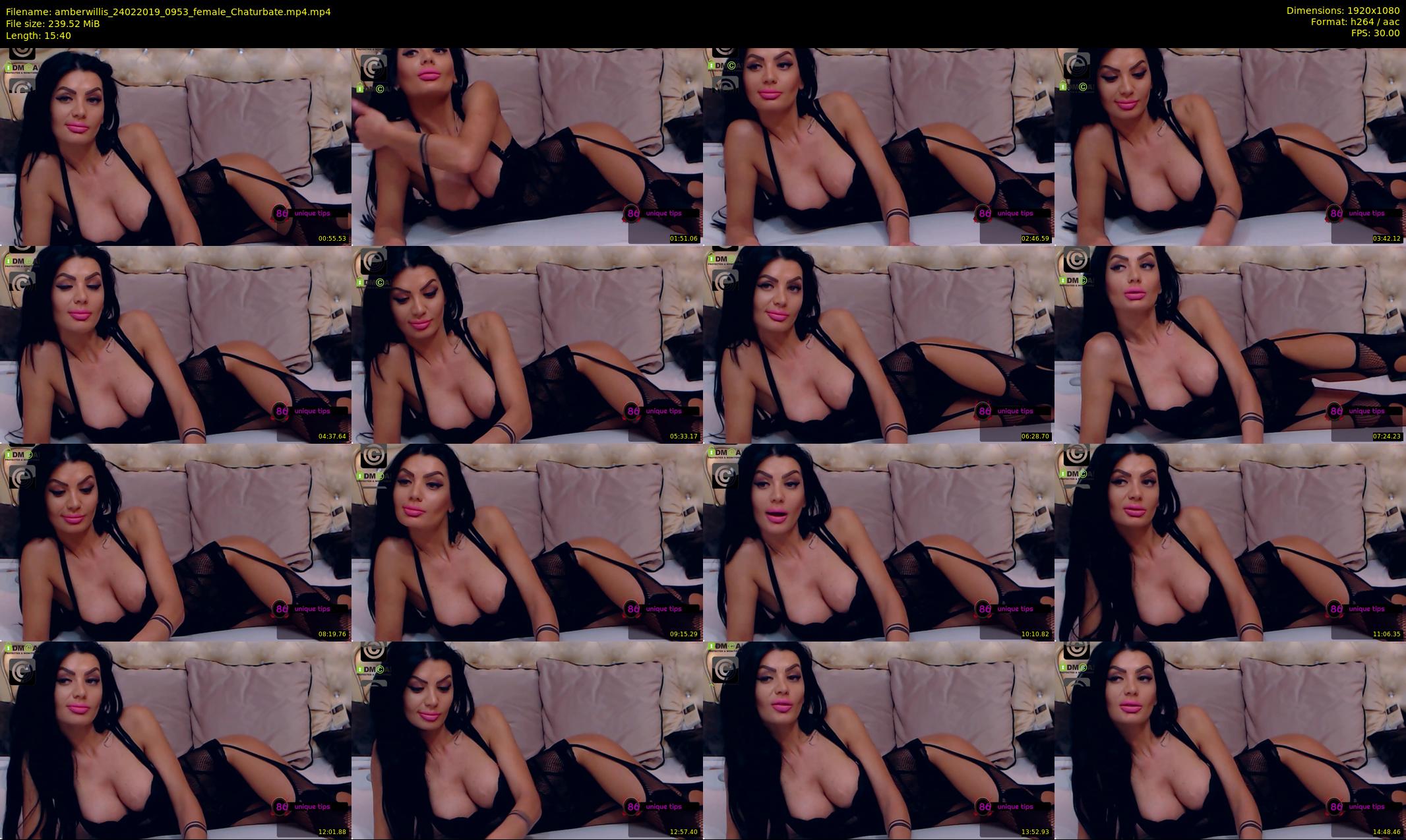 amberwillis — 16 minute Chaturbate female cam show recording, 1080p, Feb 24, 2019