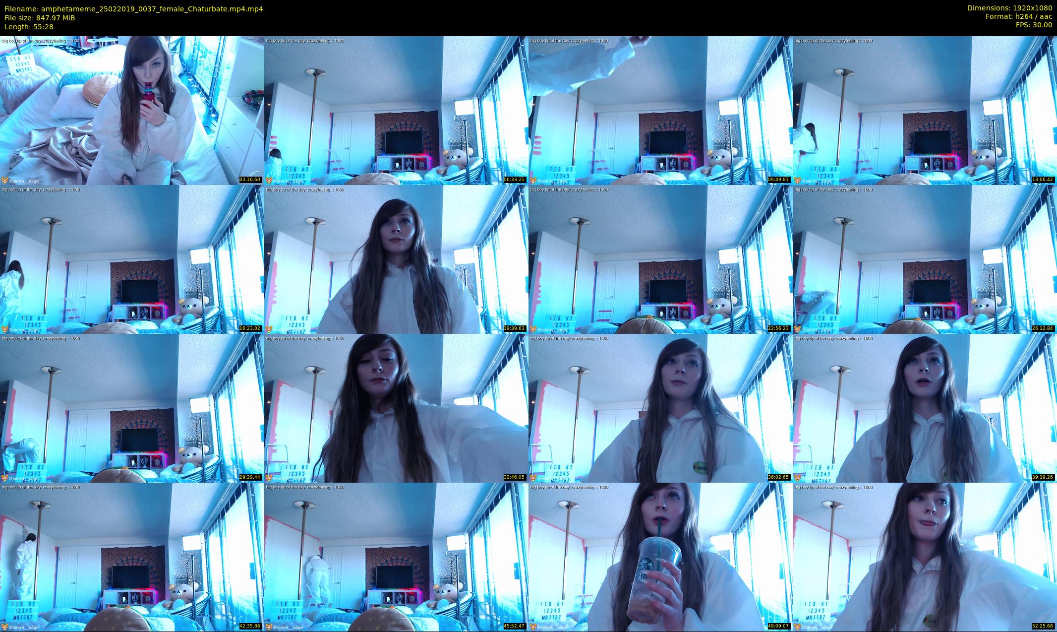amphetameme — 56 minute Chaturbate female cam show recording, 1080p, Feb 25, 2019