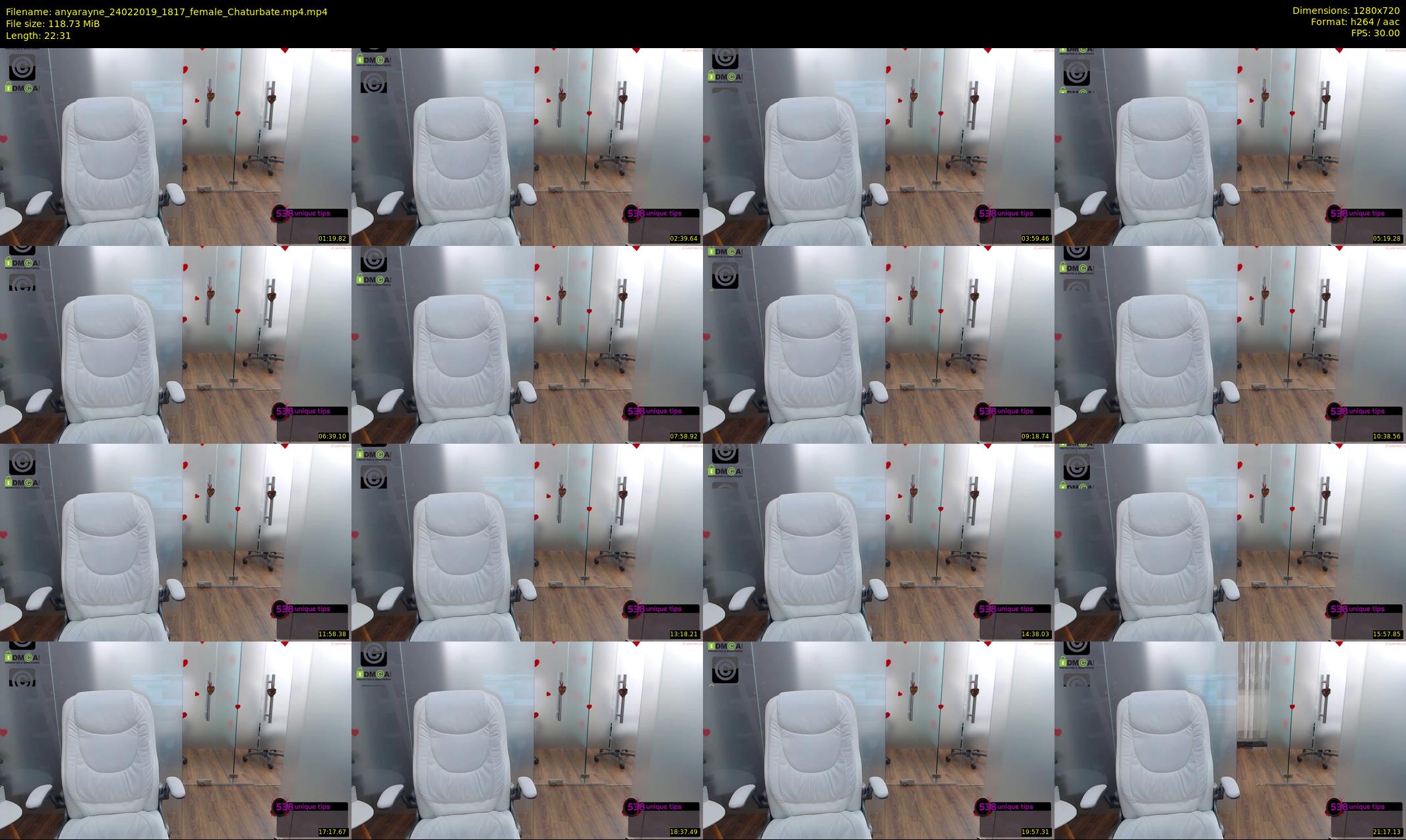 anyarayne — 23 minute Chaturbate female cam show recording, 720p, Feb 24, 2019