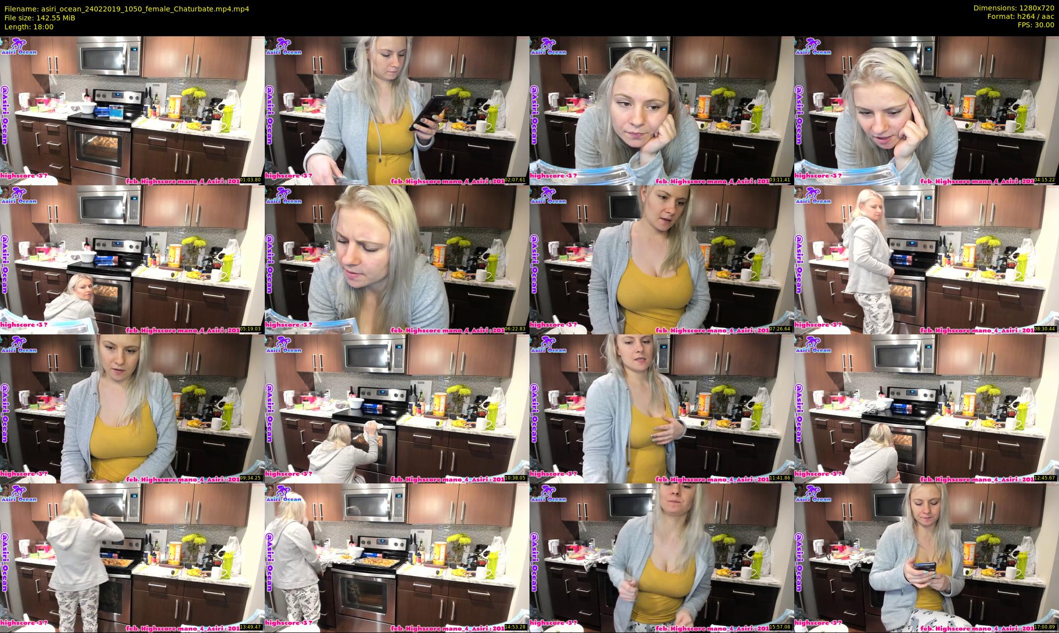 asiri_ocean — 18 minute Chaturbate female cam show recording, 720p, Feb 24, 2019
