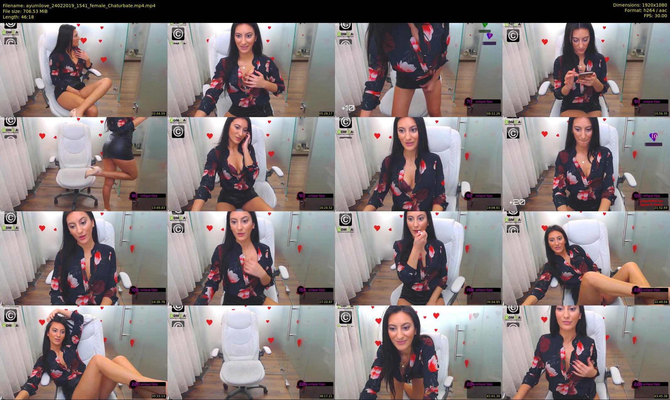 ayumilove — 47 minute Chaturbate female cam show recording, 1080p, Feb 24, 2019
