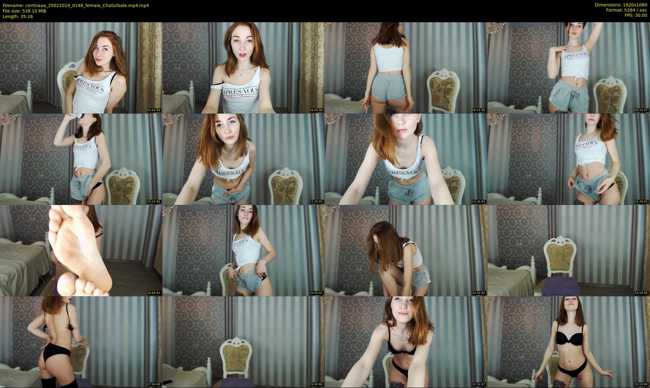 certinaaa — 36 minute Chaturbate female cam show recording, 1080p, Feb 25, 2019
