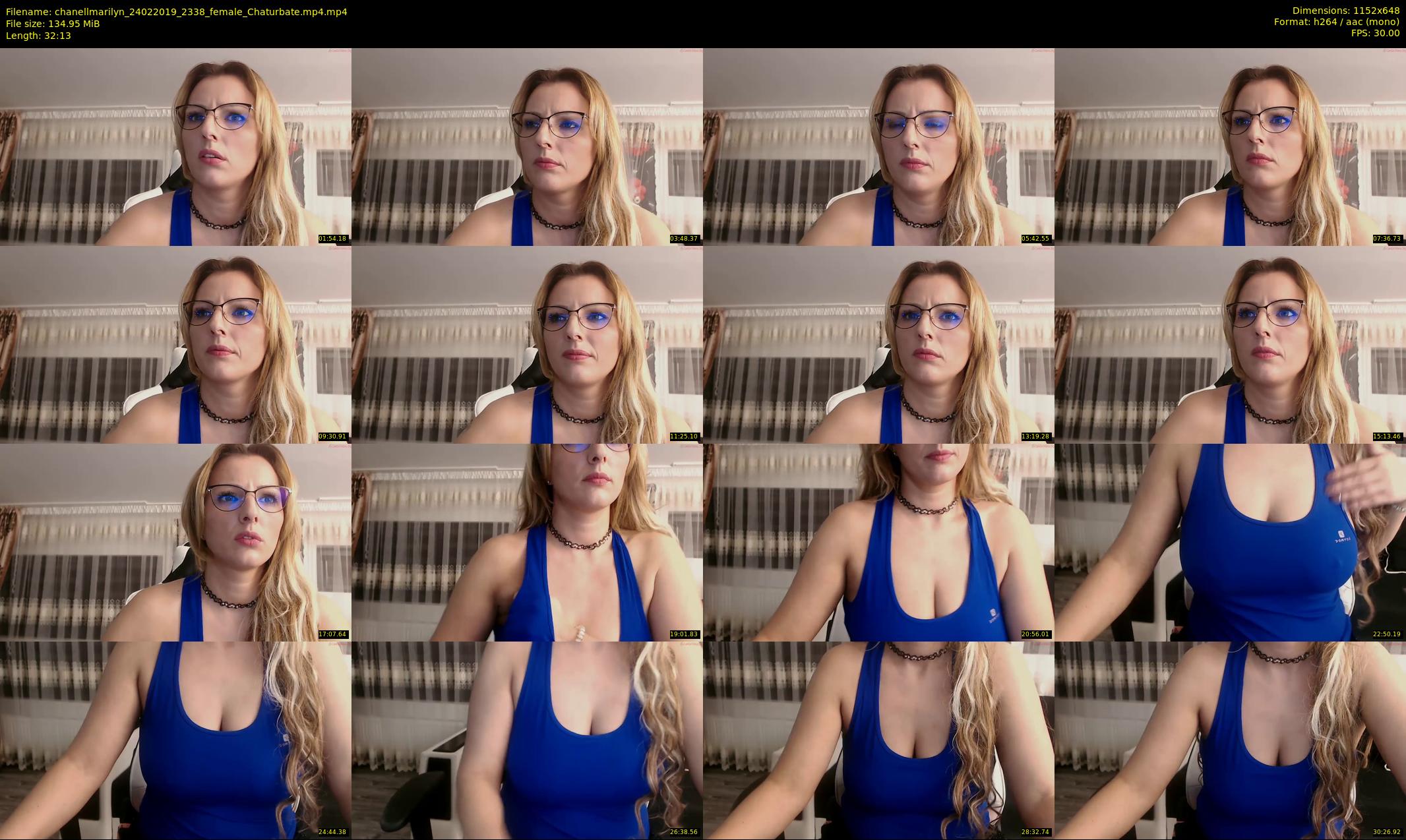 chanellmarilyn — 33 minute Chaturbate female cam show recording, 480p, Feb 24, 2019