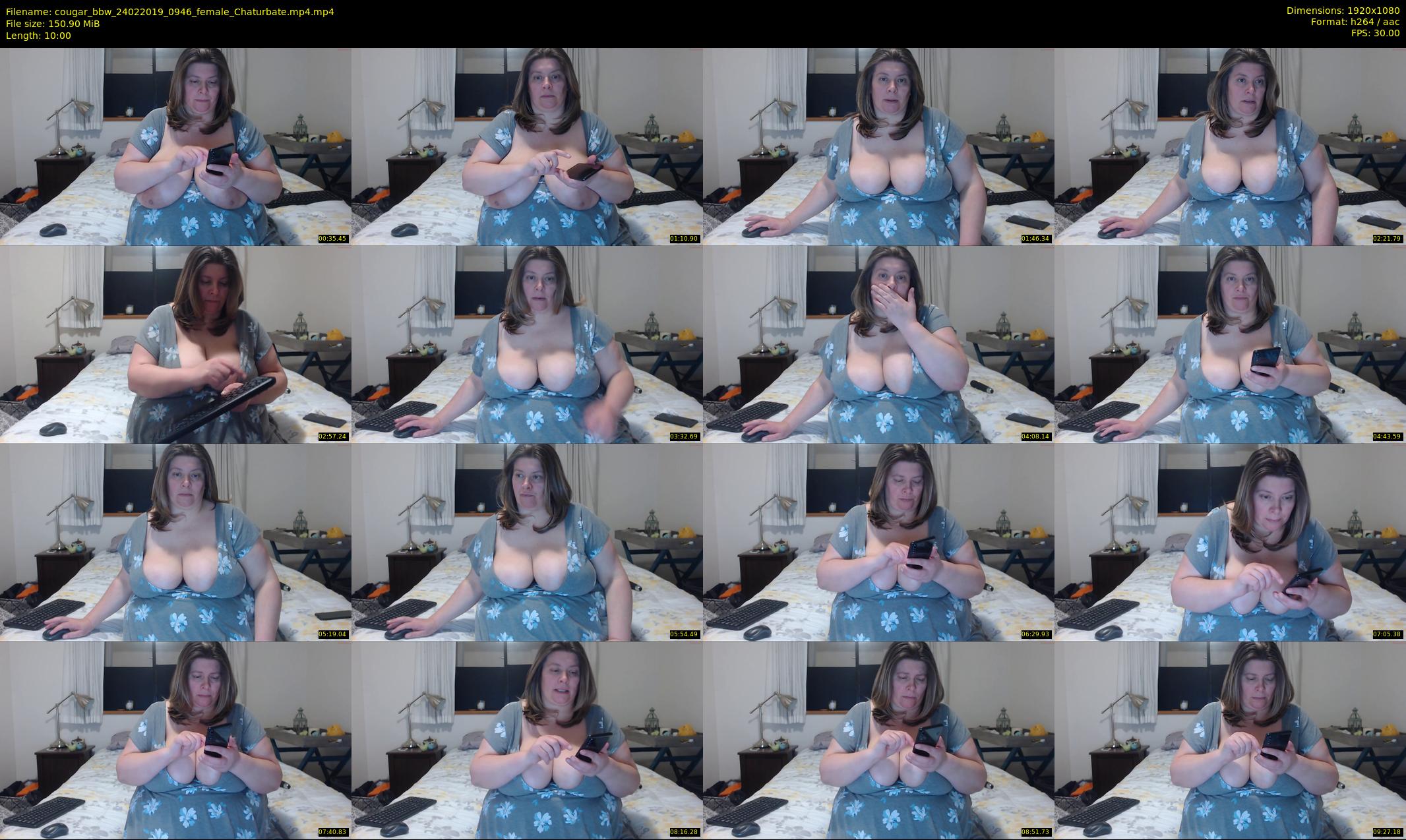 cougar_bbw — 10 minute Chaturbate female cam show recording, 1080p, Feb 24, 2019