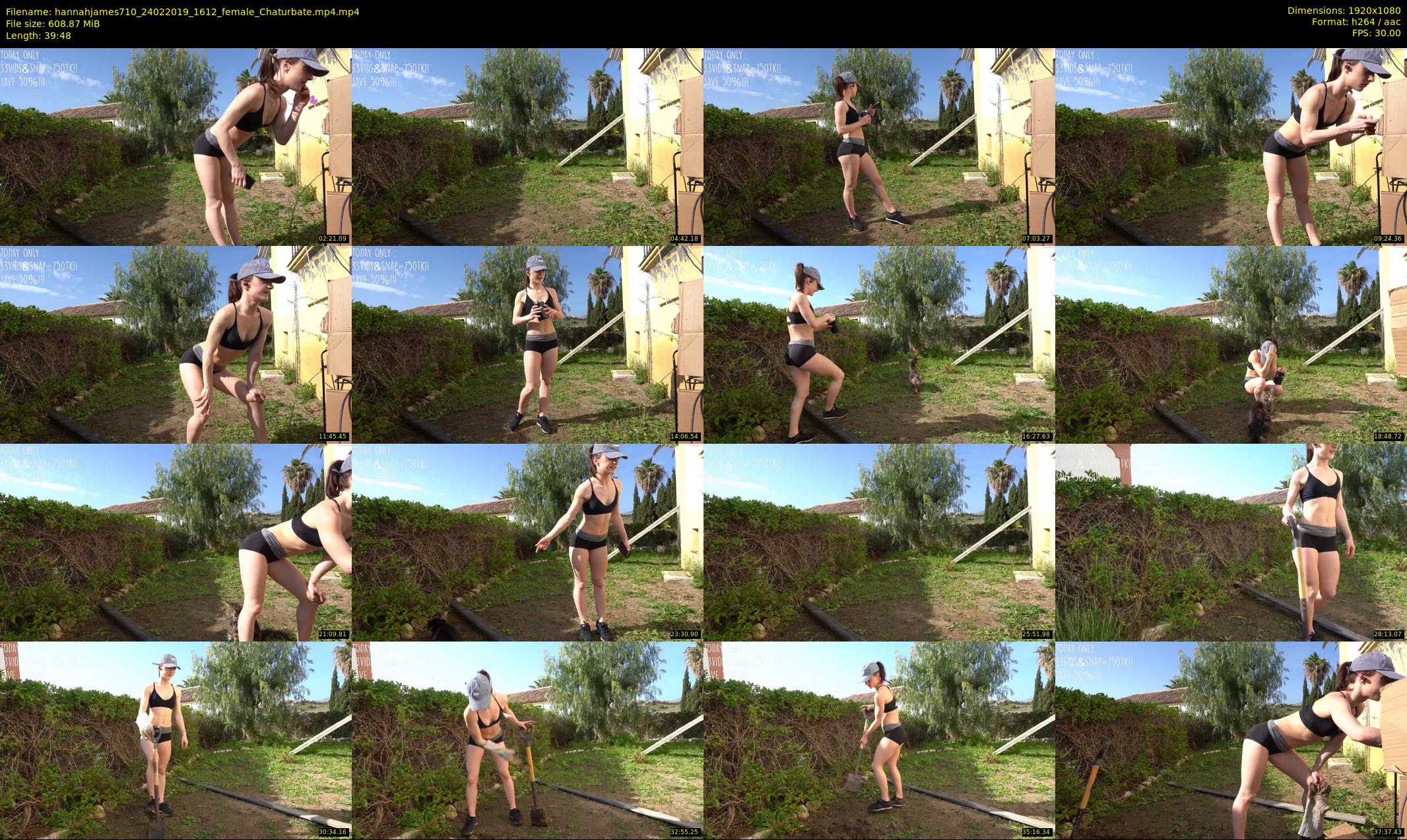 hannahjames710 — 40 minute Chaturbate female cam show recording, 1080p, Feb 24, 2019