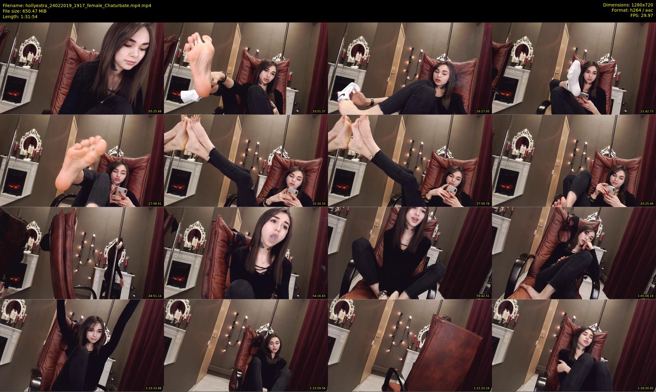 hollyextra — 92 minute Chaturbate female cam show recording, 720p, Feb 24, 2019