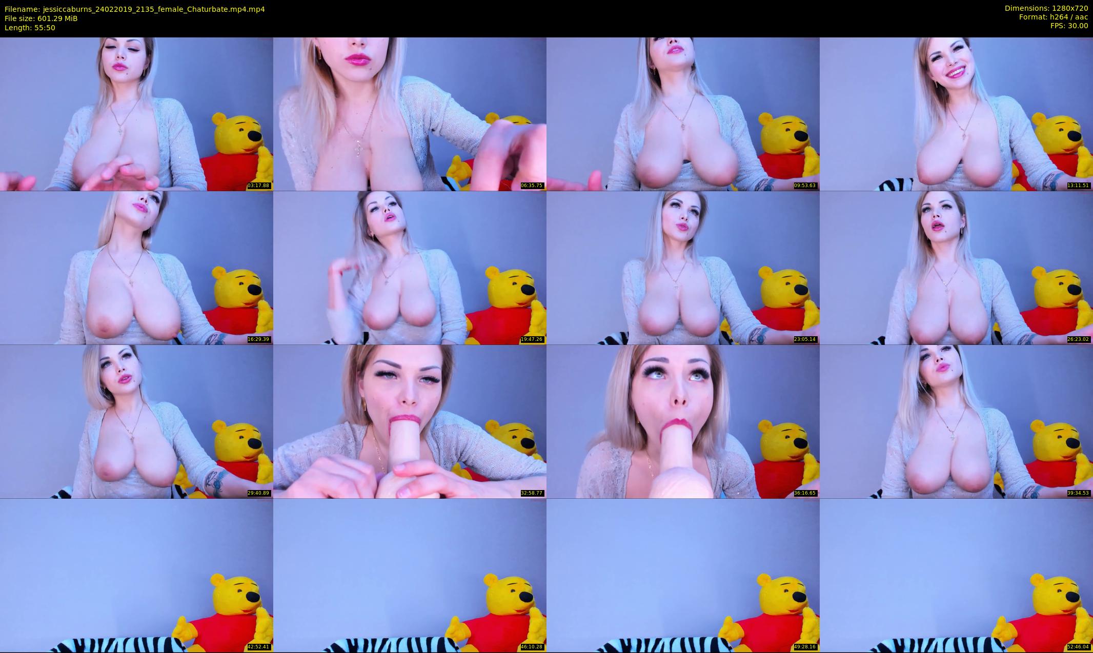 jessiccaburns — 56 minute Chaturbate female cam show recording, 720p, Feb 24, 2019