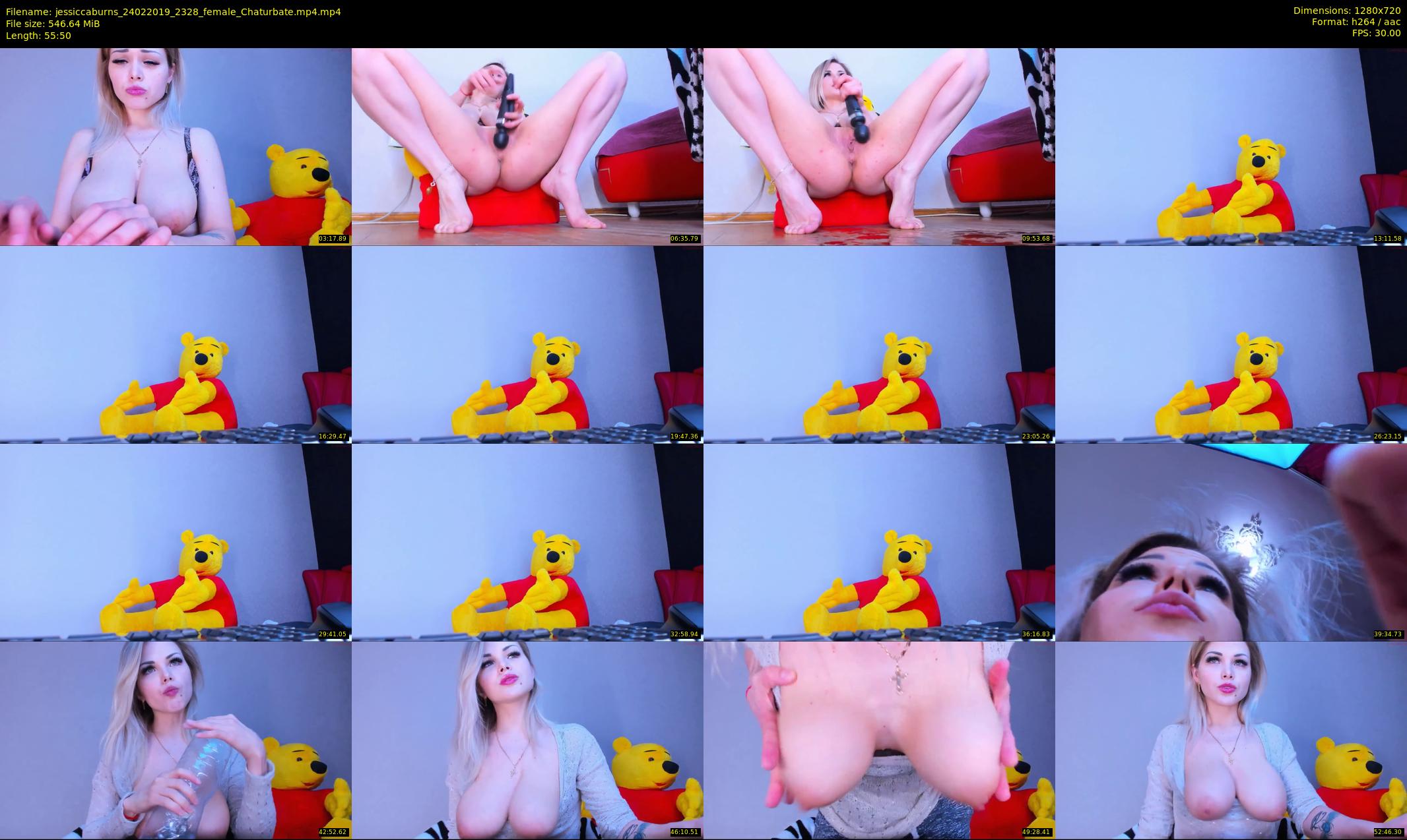 jessiccaburns — 56 minute Chaturbate female cam show recording, 720p, Feb 24, 2019