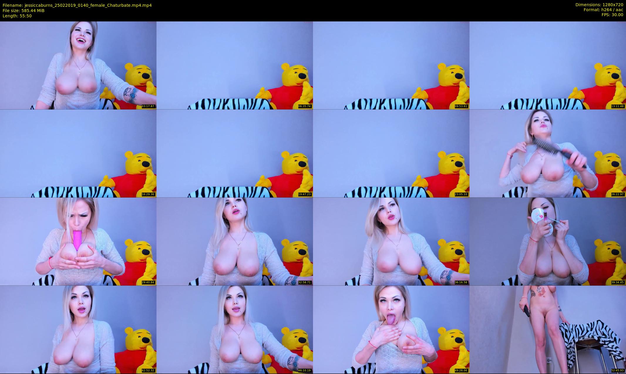 jessiccaburns — 56 minute Chaturbate female cam show recording, 720p, Feb 25, 2019