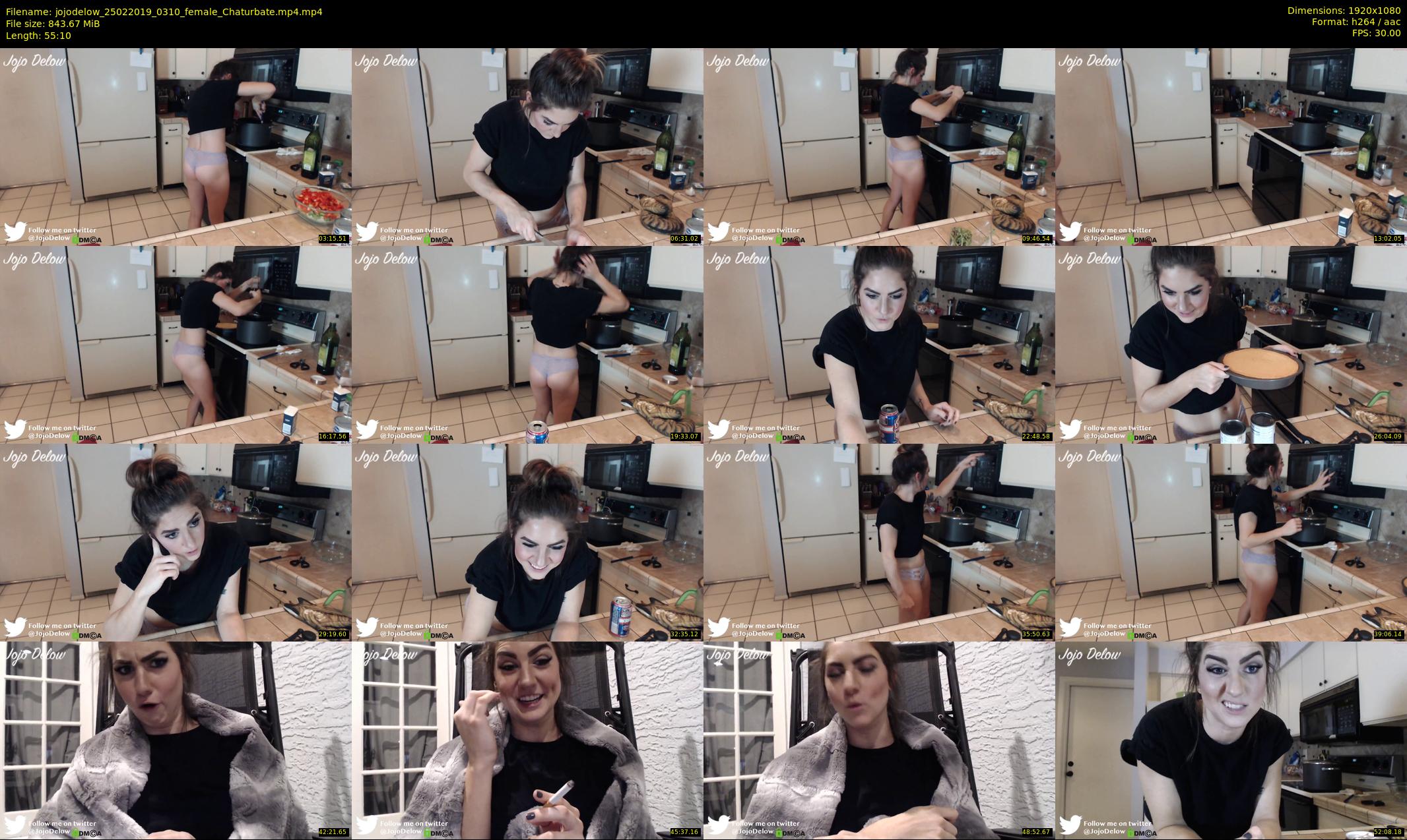 jojodelow — 56 minute Chaturbate female cam show recording, 1080p, Feb 25, 2019