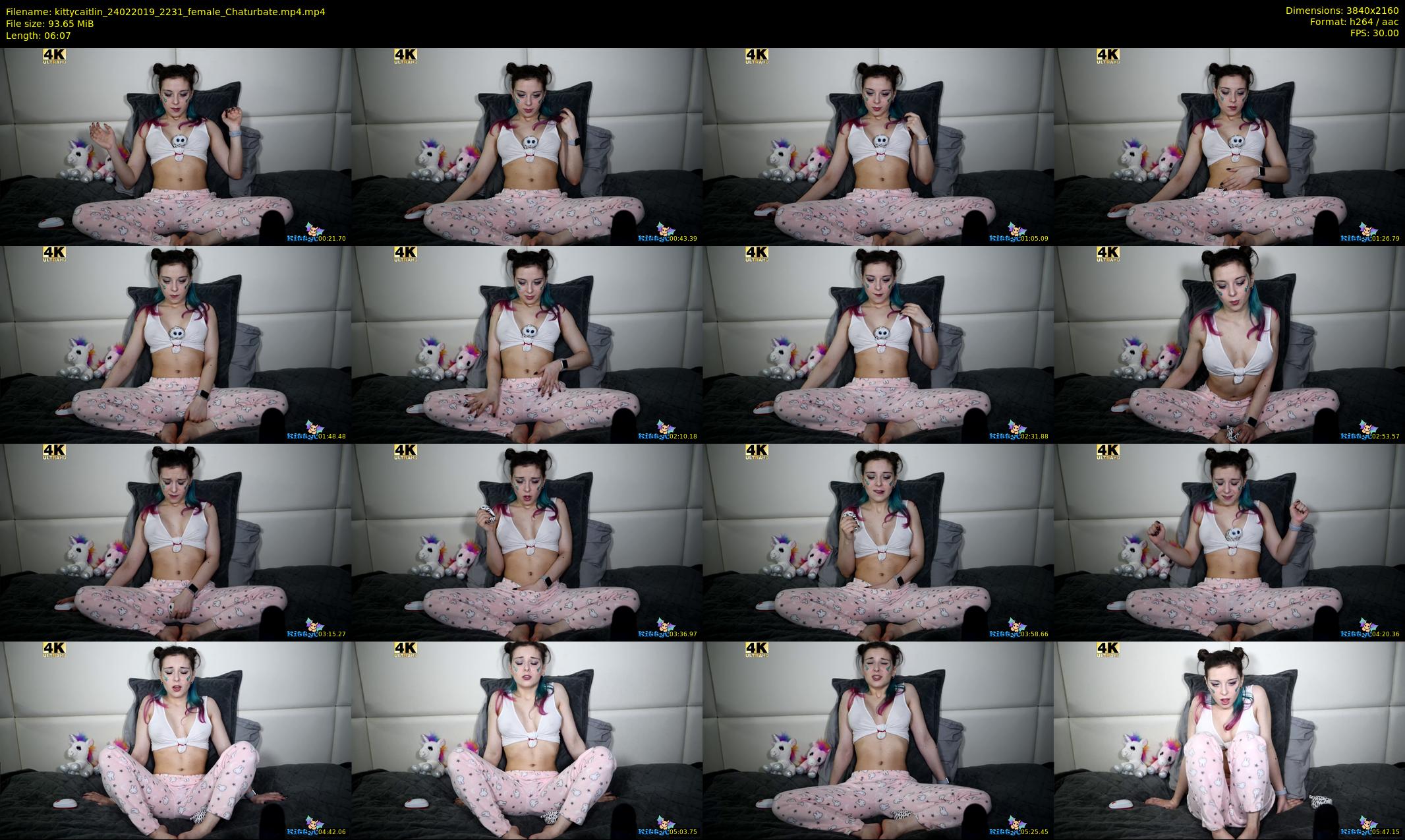 kittycaitlin — 7 minute Chaturbate female cam show recording, 4K, Feb 24, 2019