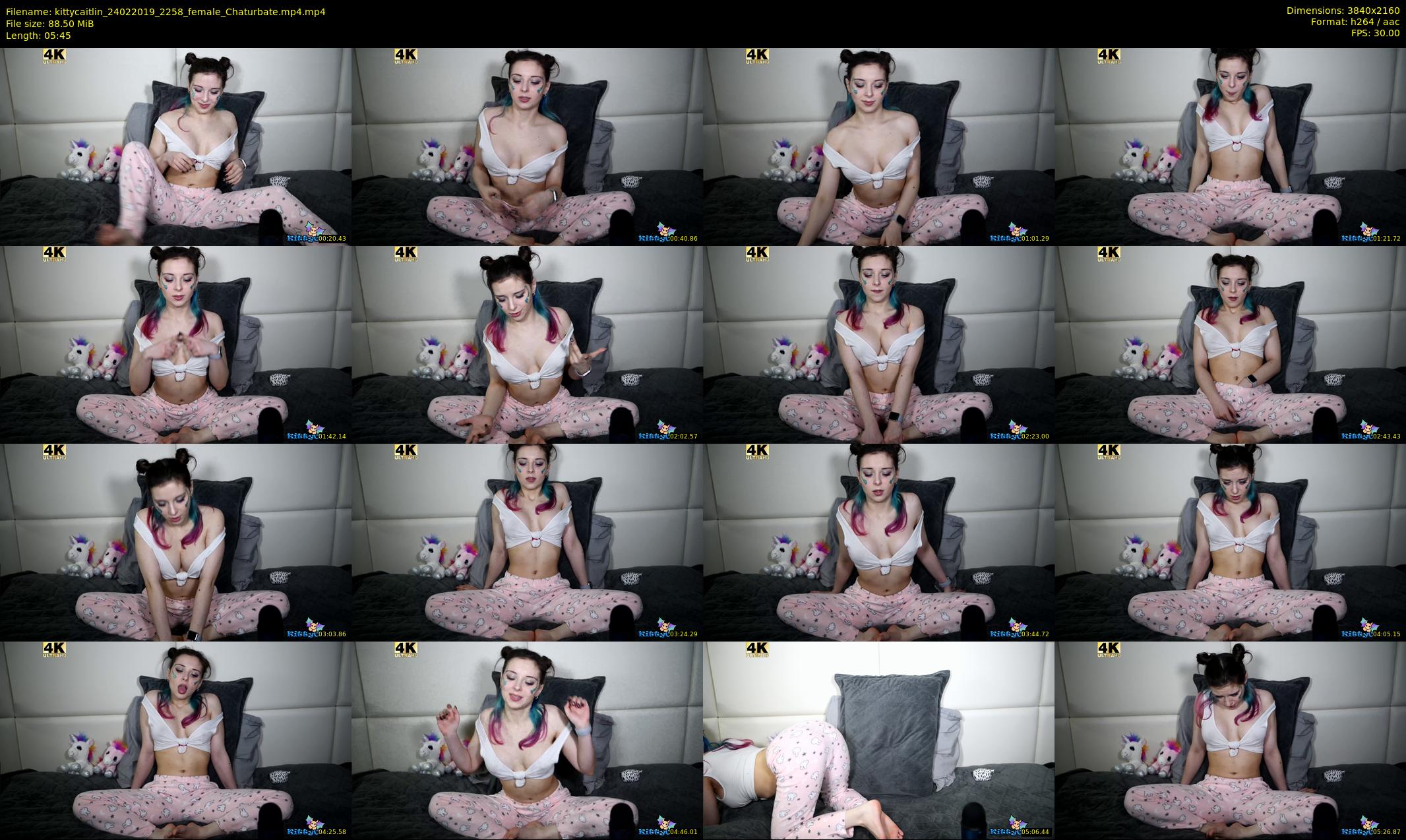 kittycaitlin — 6 minute Chaturbate female cam show recording, 4K, Feb 24, 2019