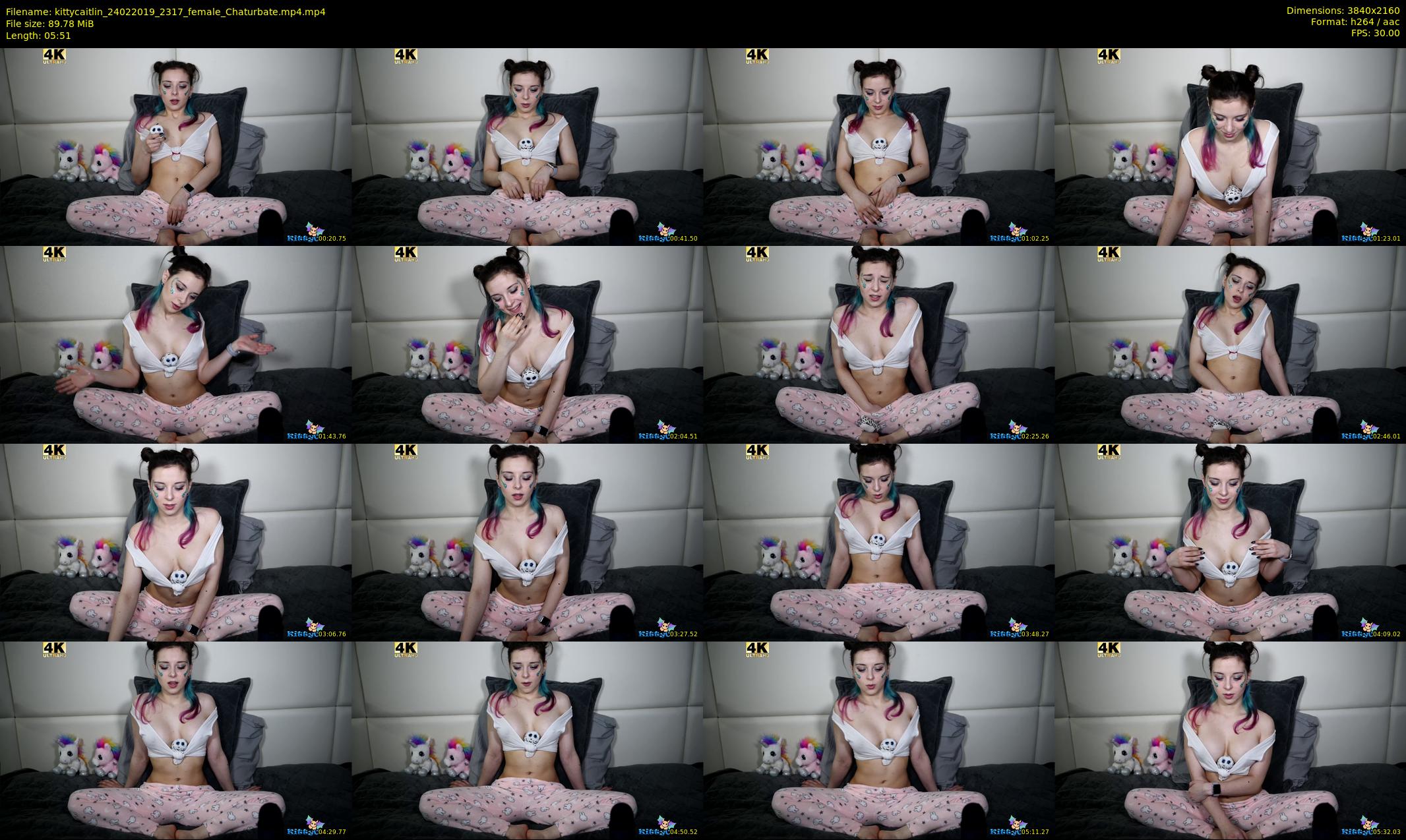 kittycaitlin — 6 minute Chaturbate female cam show recording, 4K, Feb 24, 2019