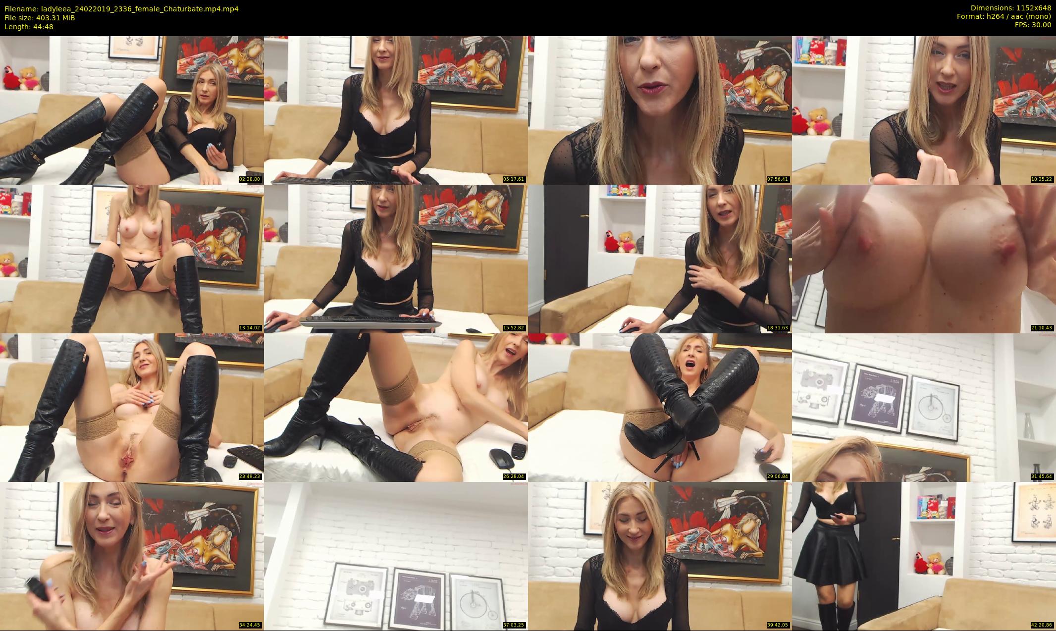 ladyleea — 45 minute Chaturbate female cam show recording, 480p, Feb 24, 2019