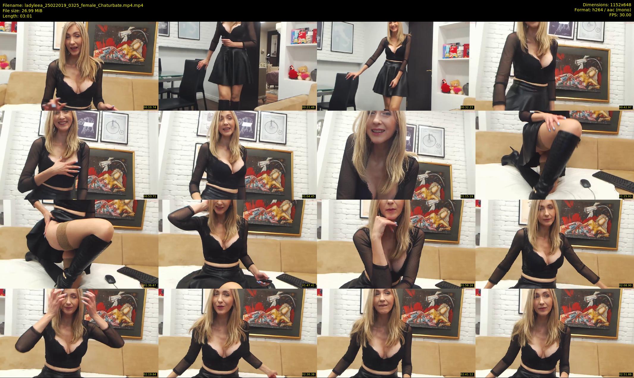 ladyleea — 4 minute Chaturbate female cam show recording, 480p, Feb 25, 2019