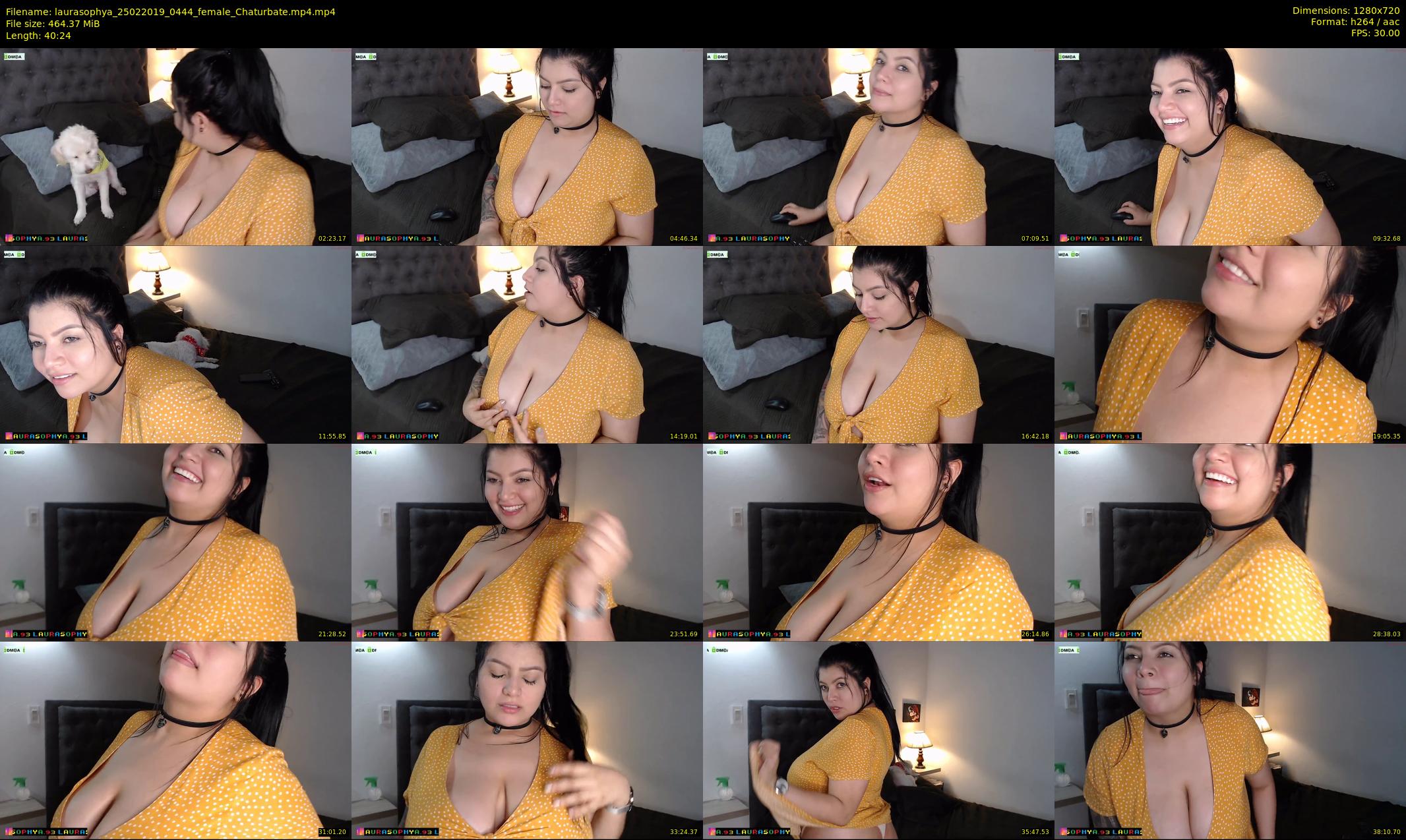 laurasophya — 41 minute Chaturbate female cam show recording, 720p, Feb 25, 2019
