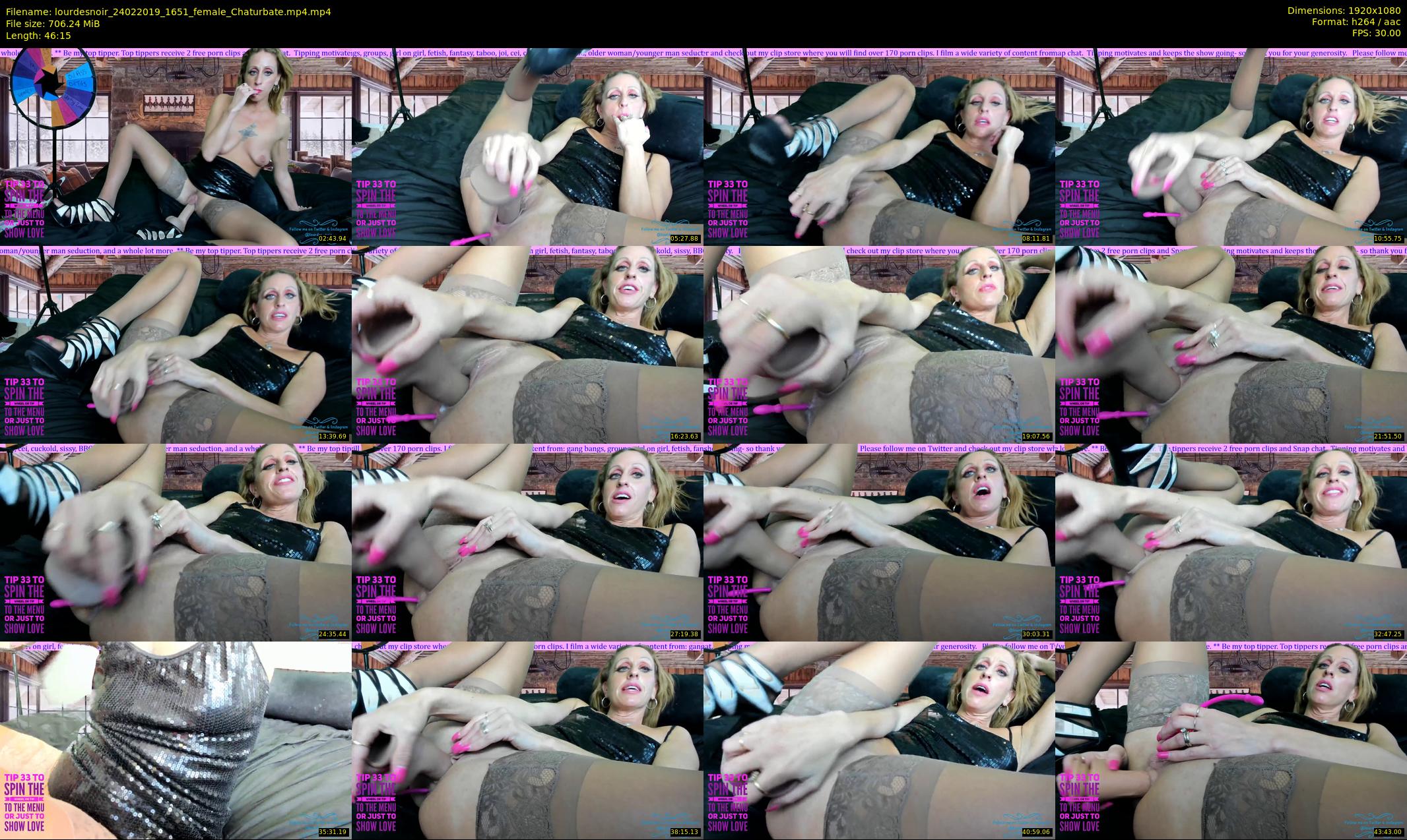 lourdesnoir — 47 minute Chaturbate female cam show recording, 1080p, Feb 24, 2019