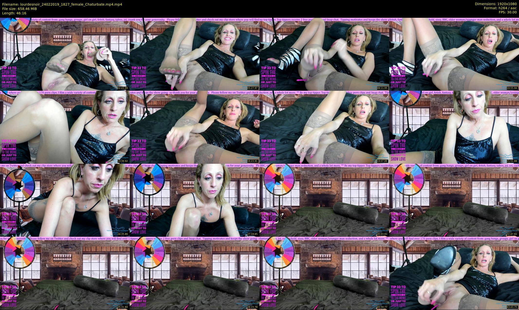 lourdesnoir — 47 minute Chaturbate female cam show recording, 1080p, Feb 24, 2019