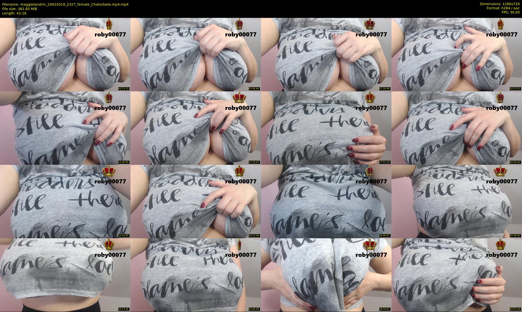 maggielandrin — 44 minute Chaturbate female cam show recording, 720p, Feb 24, 2019