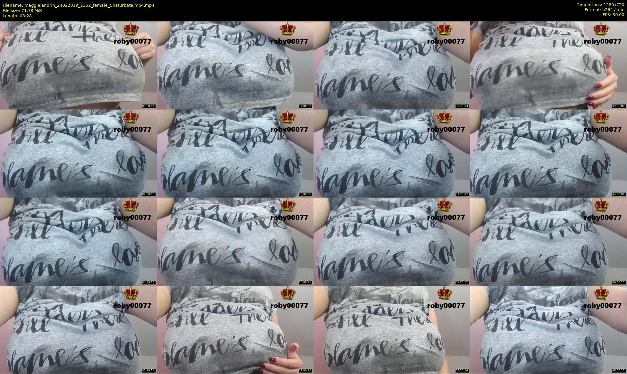maggielandrin — 9 minute Chaturbate female cam show recording, 720p, Feb 24, 2019