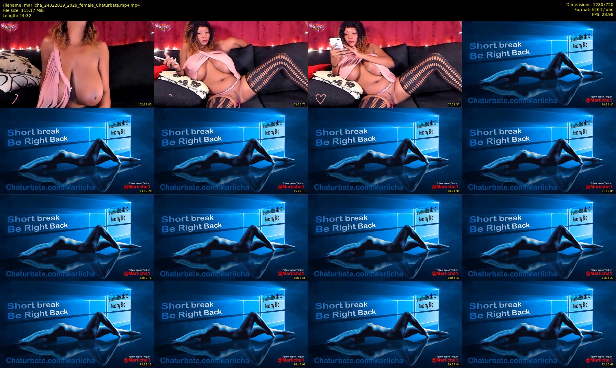 mariicha — 45 minute Chaturbate female cam show recording, 720p, Feb 24, 2019