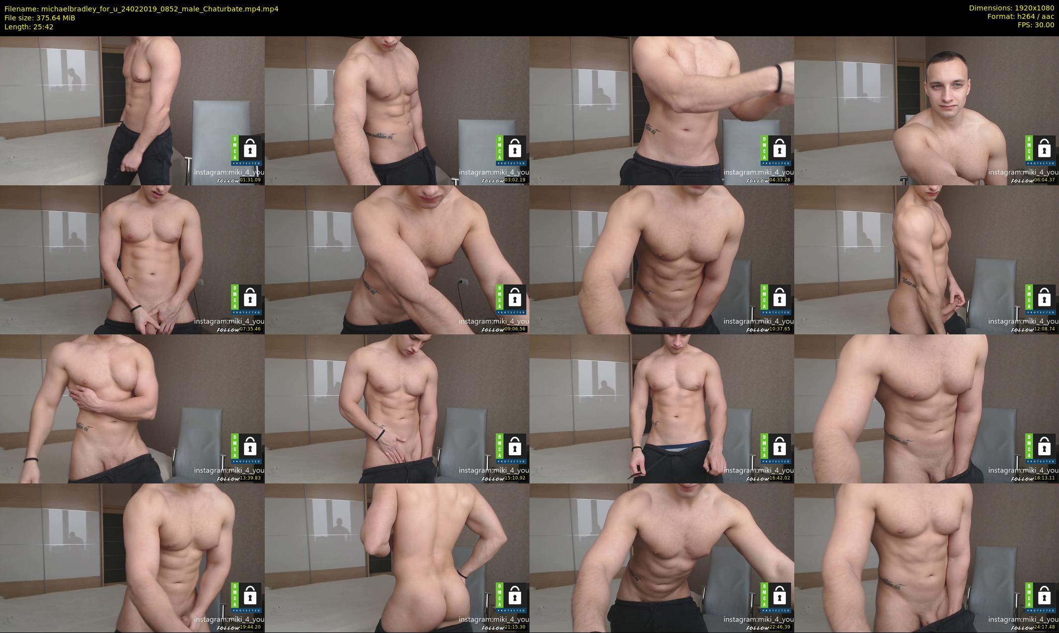 michaelbradley_for_u — 26 minute Chaturbate male cam show recording, 1080p, Feb 24, 2019
