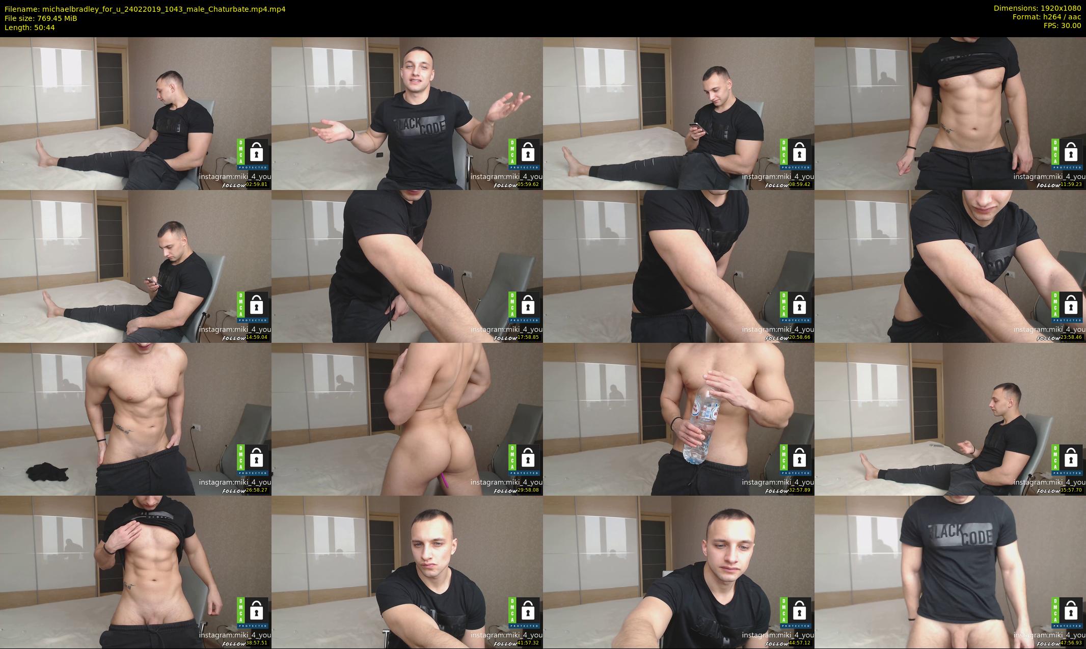michaelbradley_for_u — 51 minute Chaturbate male cam show recording, 1080p, Feb 24, 2019