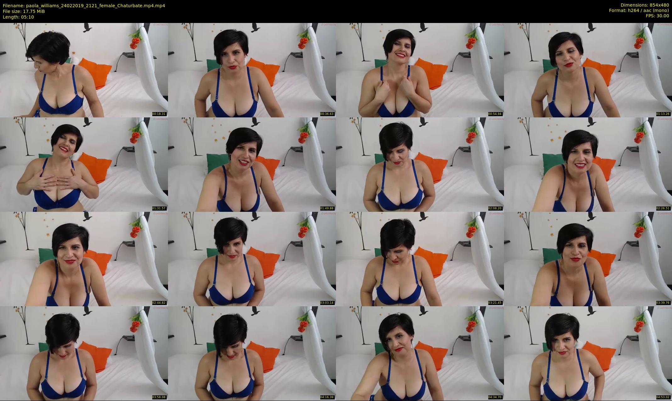 paola_williams — 6 minute Chaturbate female cam show recording, 480p, Feb 24, 2019