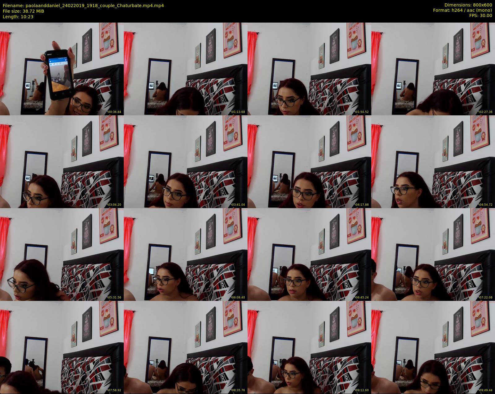 paolaanddaniel — 11 minute Chaturbate couple cam show recording, 480p, Feb 24, 2019