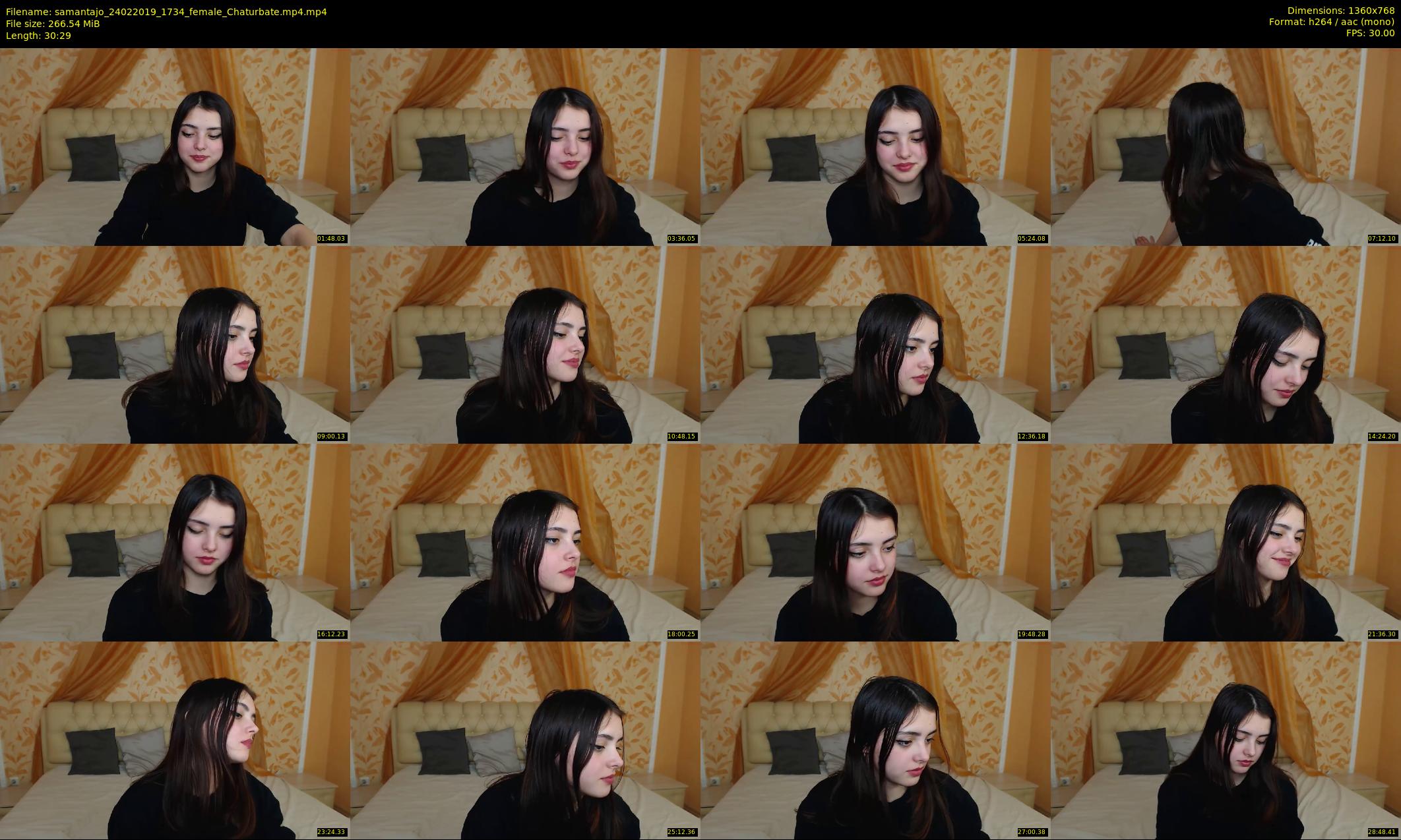 samantajo — 31 minute Chaturbate female cam show recording, 720p, Feb 24, 2019