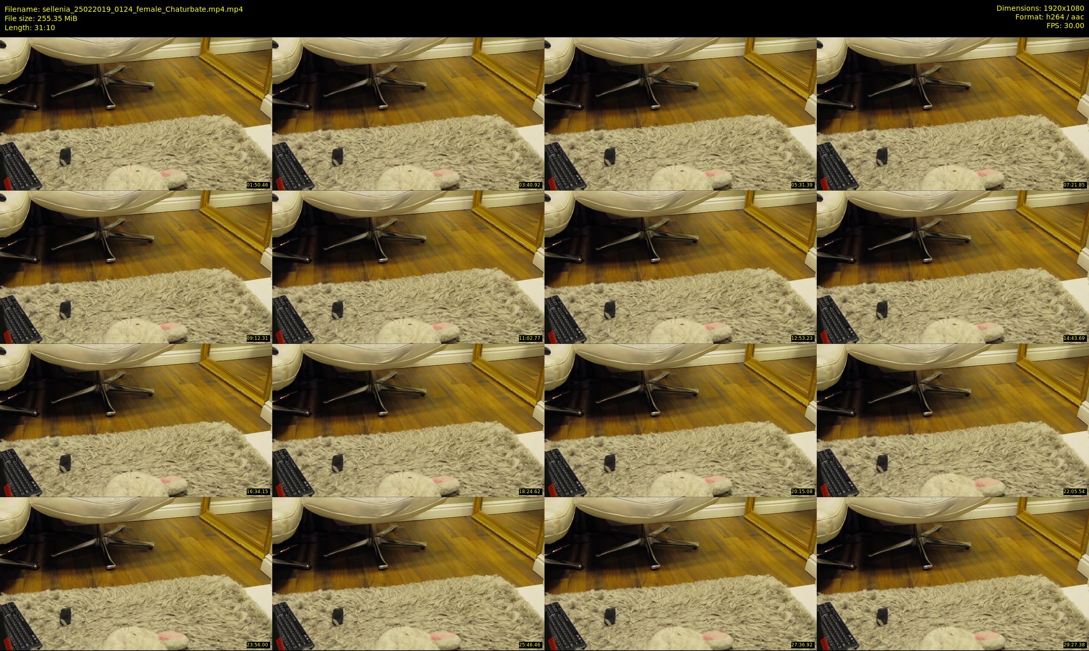 sellenia — 32 minute Chaturbate female cam show recording, 1080p, Feb 25, 2019