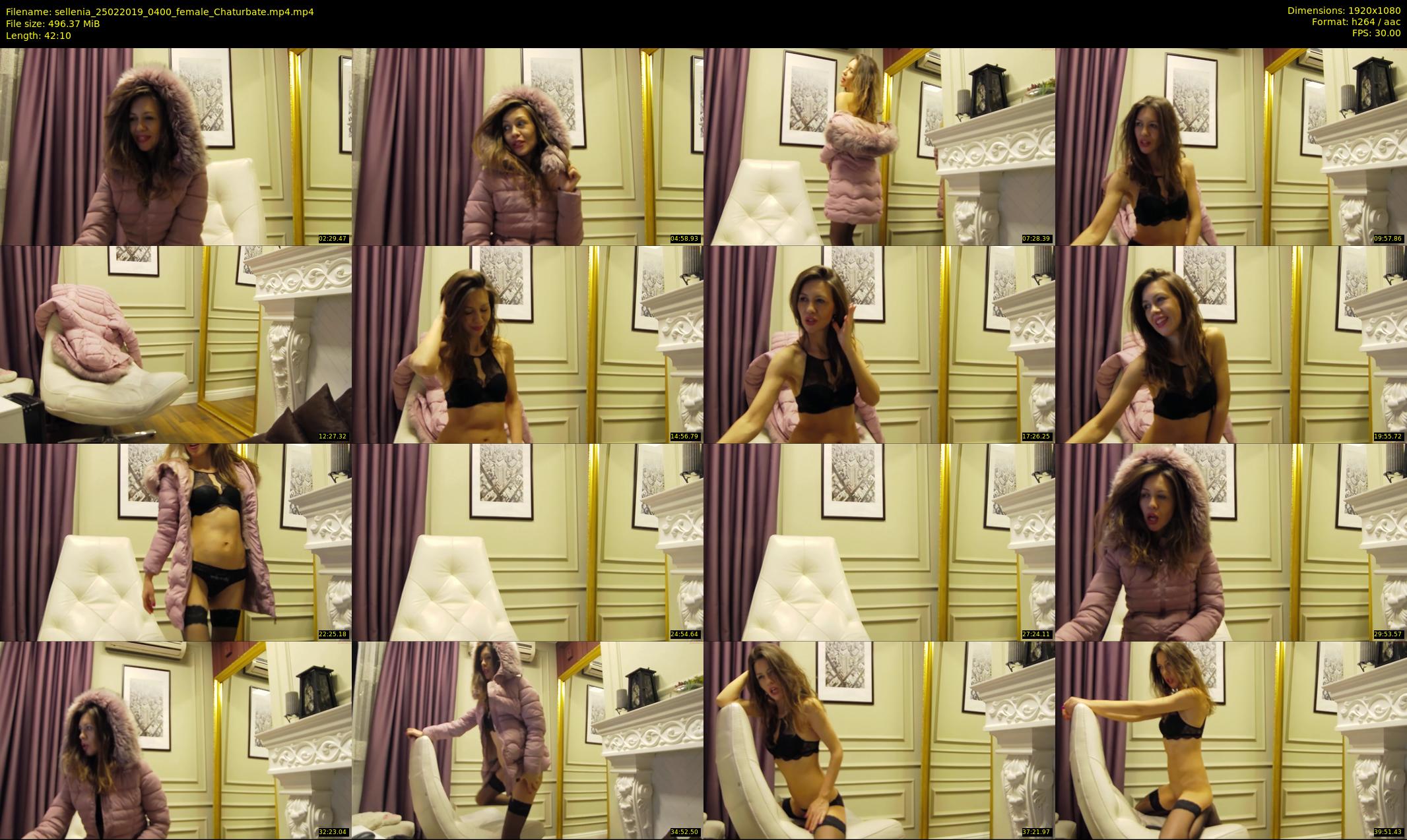 sellenia — 43 minute Chaturbate female cam show recording, 1080p, Feb 25, 2019
