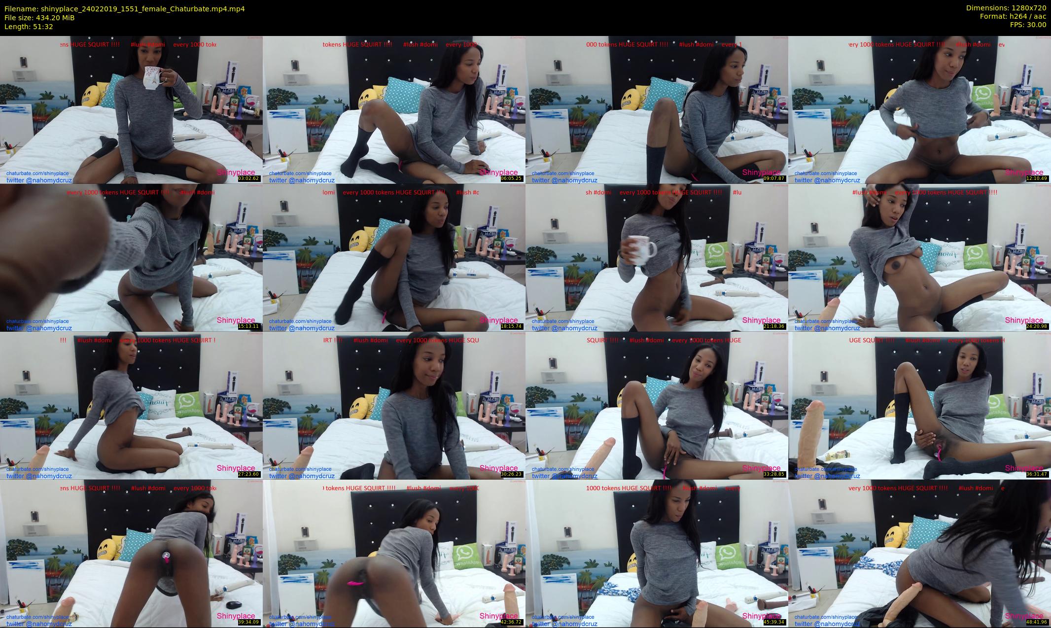 shinyplace — 52 minute Chaturbate couple cam show recording, 720p, Feb 24, 2019