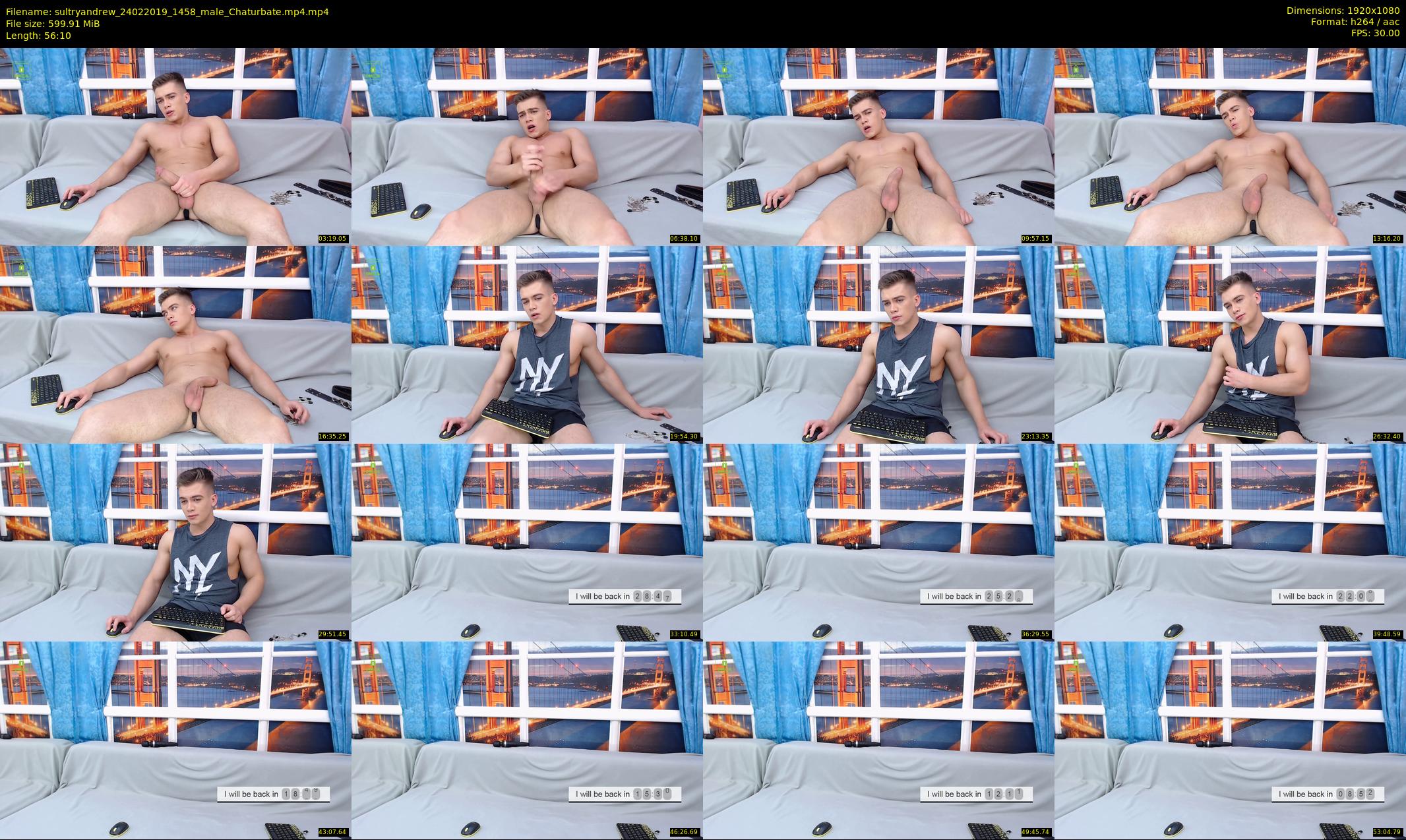 sultryandrew — 57 minute Chaturbate male cam show recording, 1080p, Feb 24, 2019