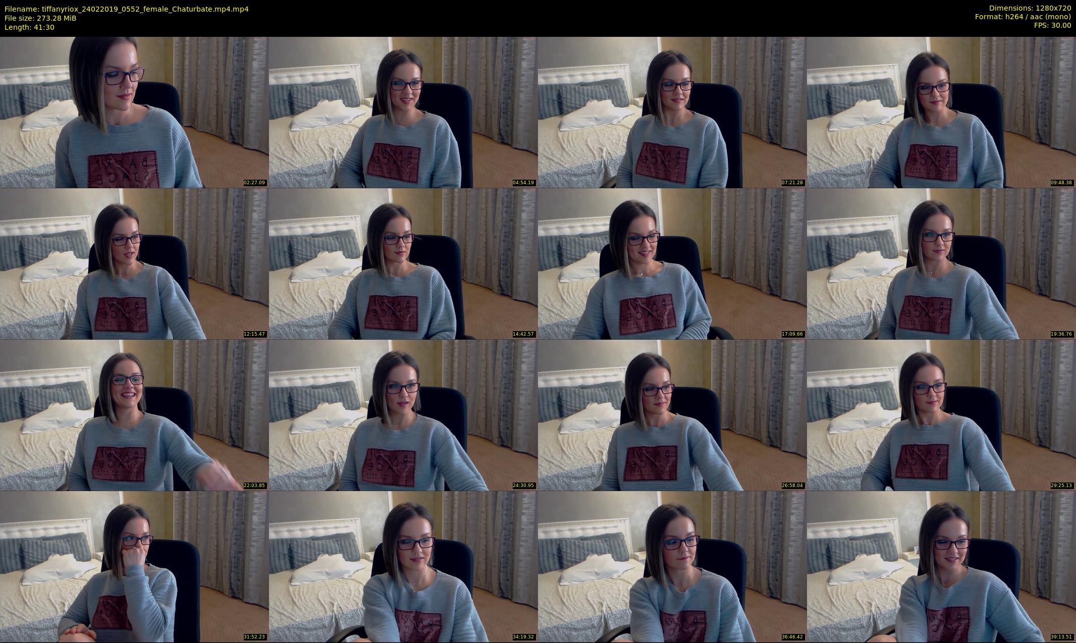 tiffanyriox — 42 minute Chaturbate female cam show recording, 720p, Feb 24, 2019
