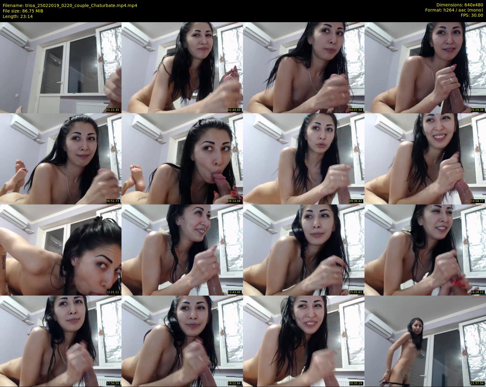trioa — 24 minute Chaturbate couple cam show recording, 480p, Feb 25, 2019