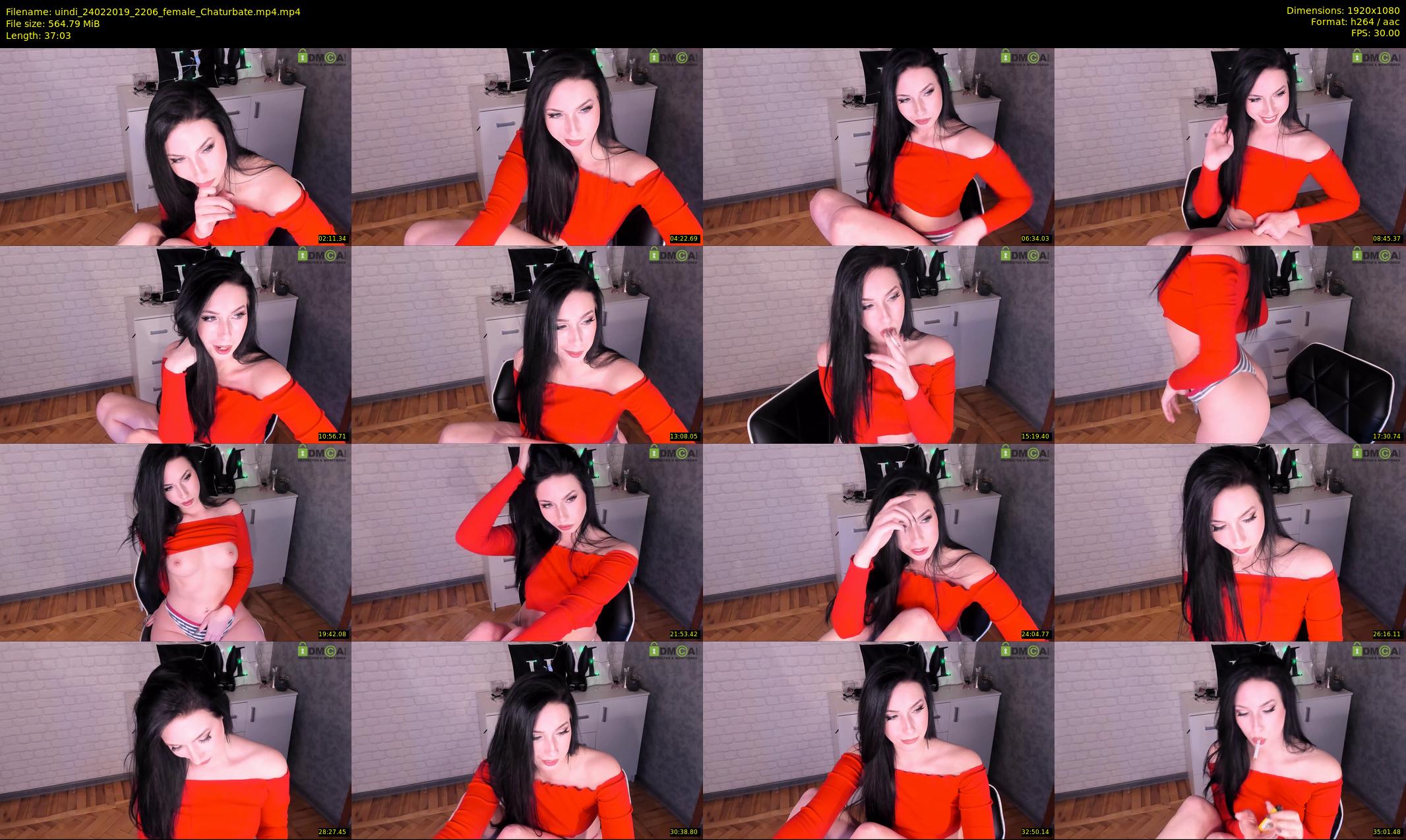 uindi — 38 minute Chaturbate female cam show recording, 1080p, Feb 24, 2019