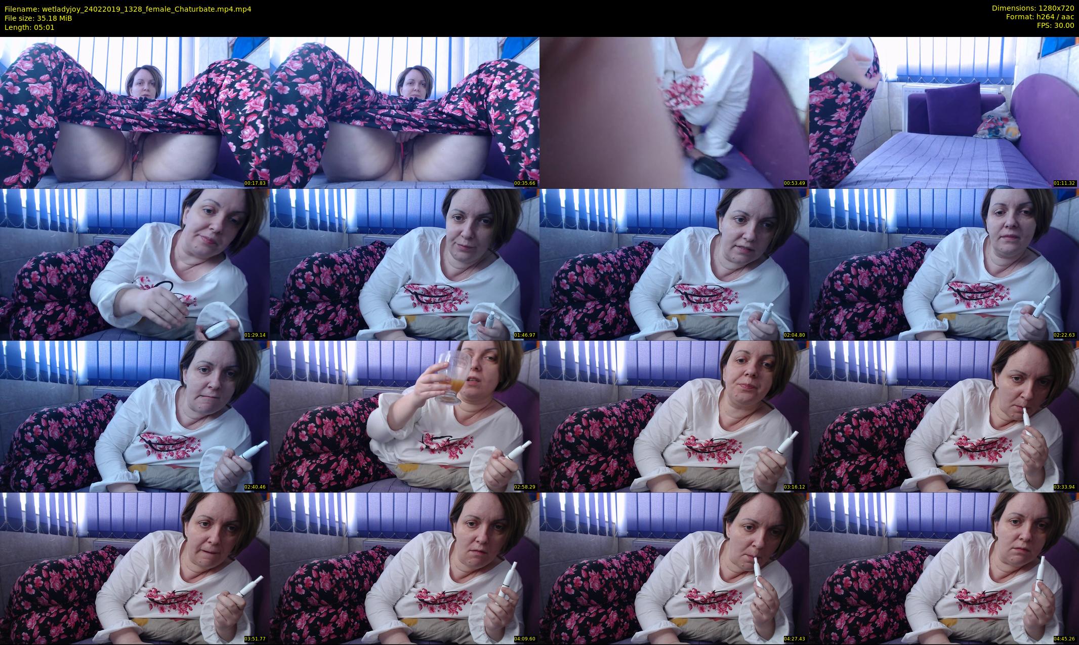 wetladyjoy — 6 minute Chaturbate female cam show recording, 720p, Feb 24, 2019