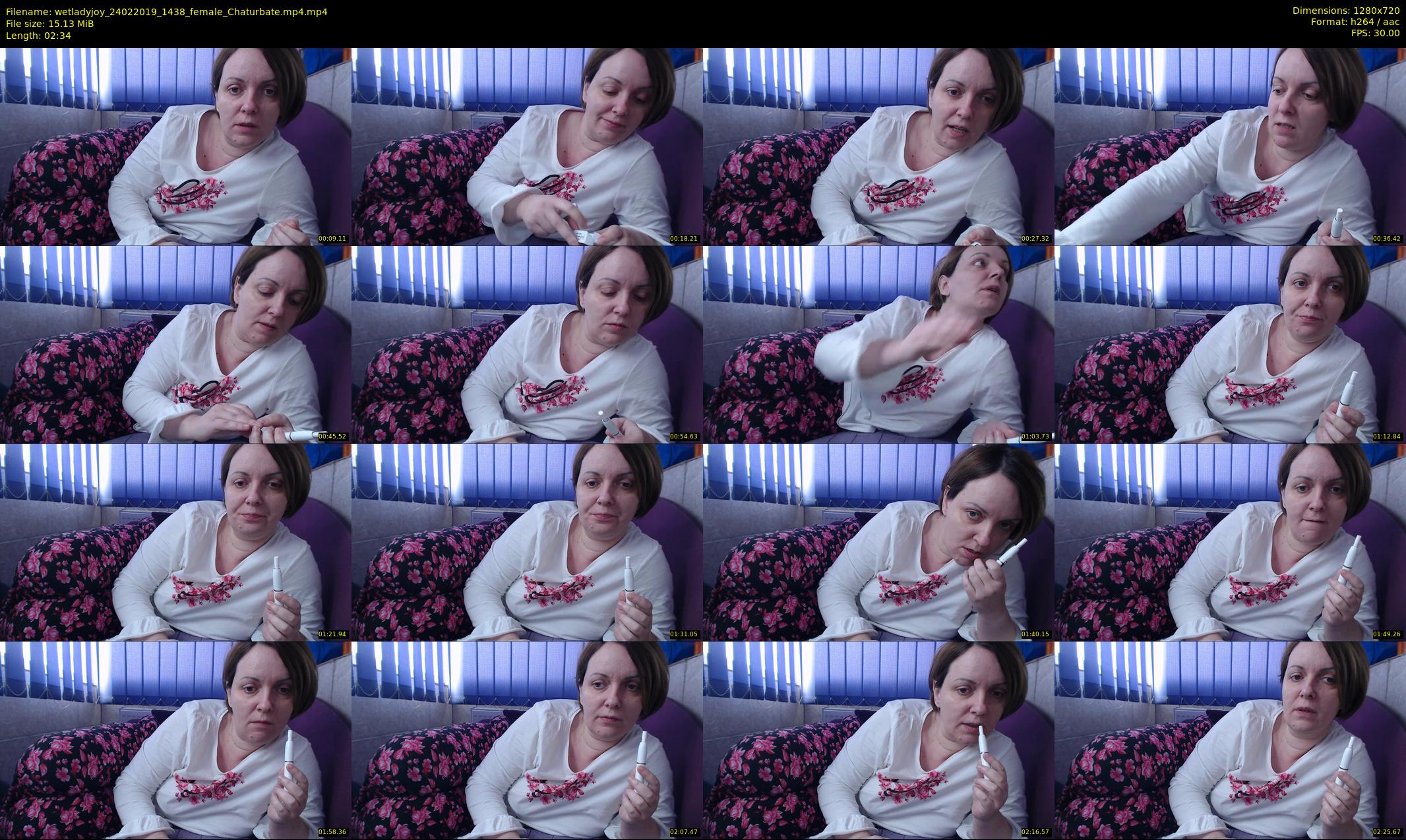 wetladyjoy — 3 minute Chaturbate female cam show recording, 720p, Feb 24, 2019