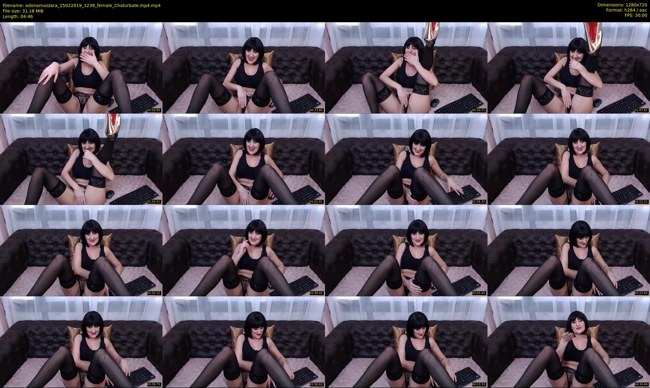 adonamazzara — 5 minute Chaturbate female cam show recording, 720p, Feb 25, 2019