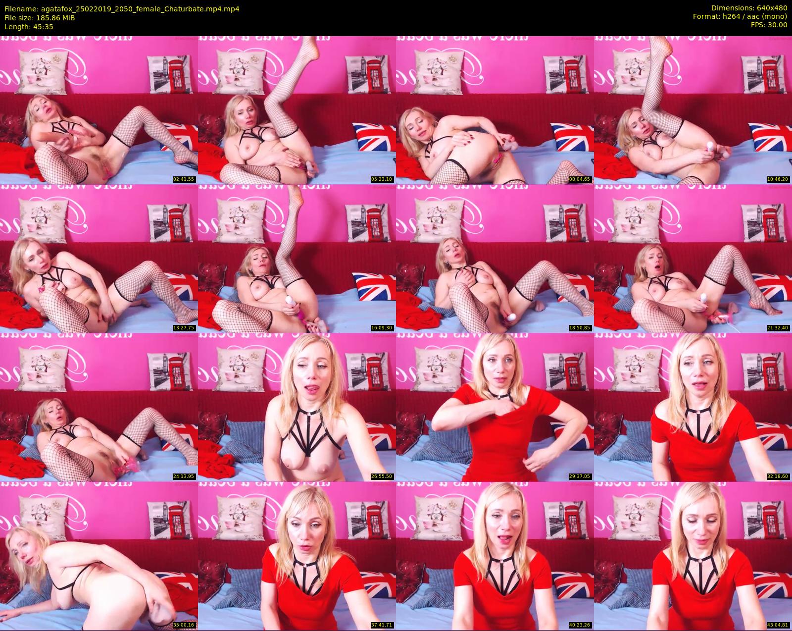 agatafox — 46 minute Chaturbate female cam show recording, 480p, Feb 25, 2019